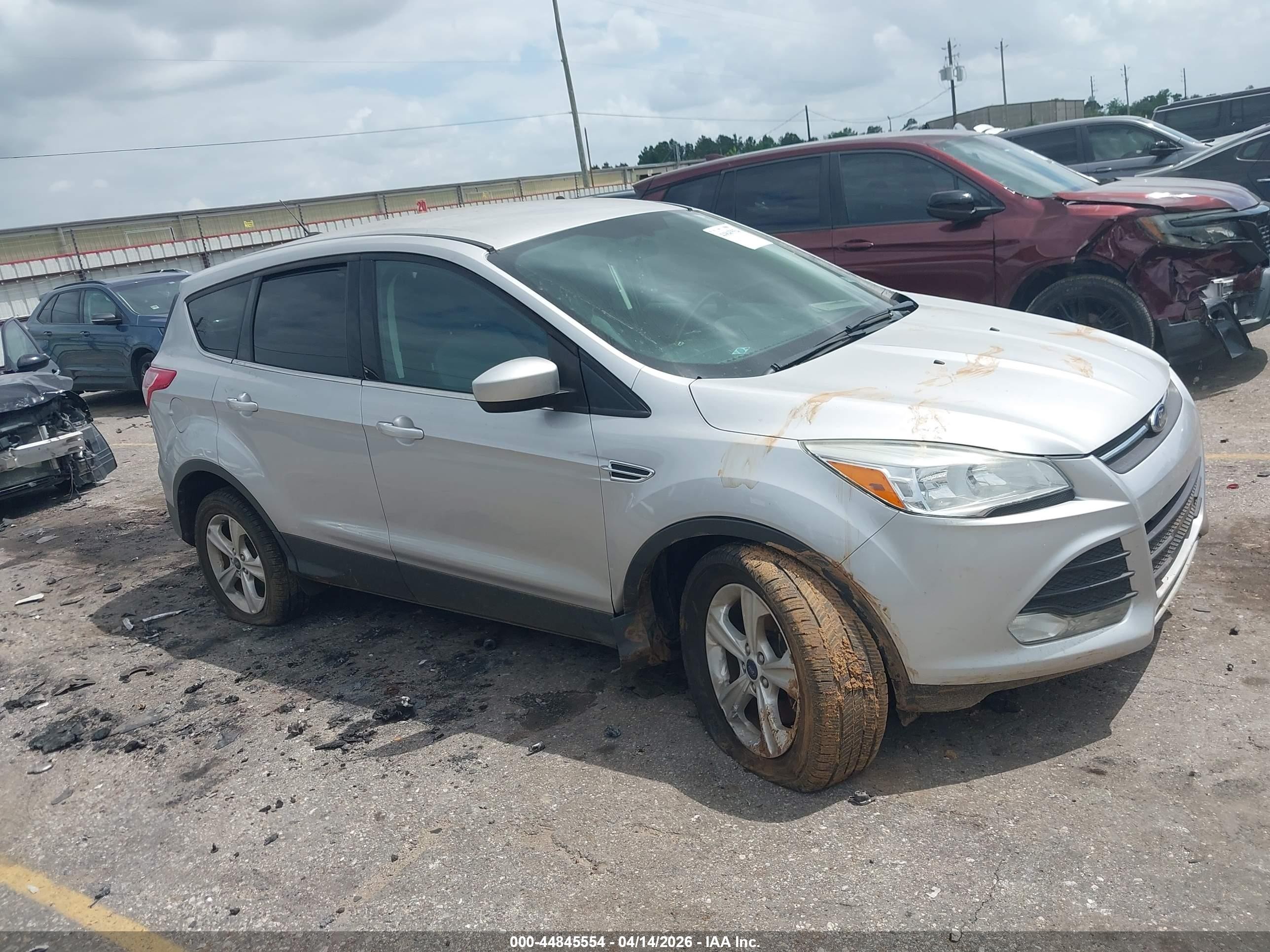 2013 Ford Escape Se Silver vin: 1FMCU0G94DUD17392