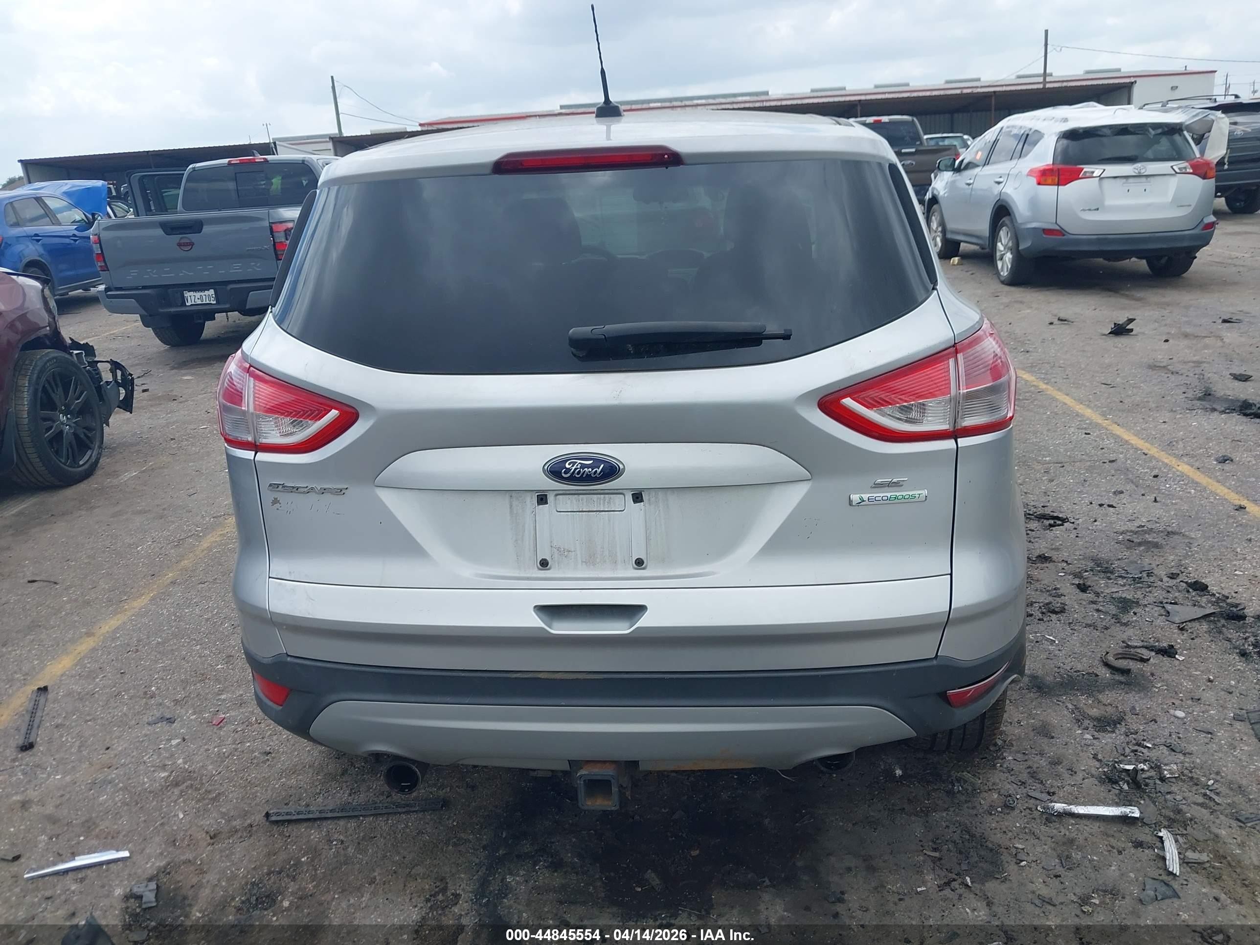 2013 Ford Escape Se Silver vin: 1FMCU0G94DUD17392