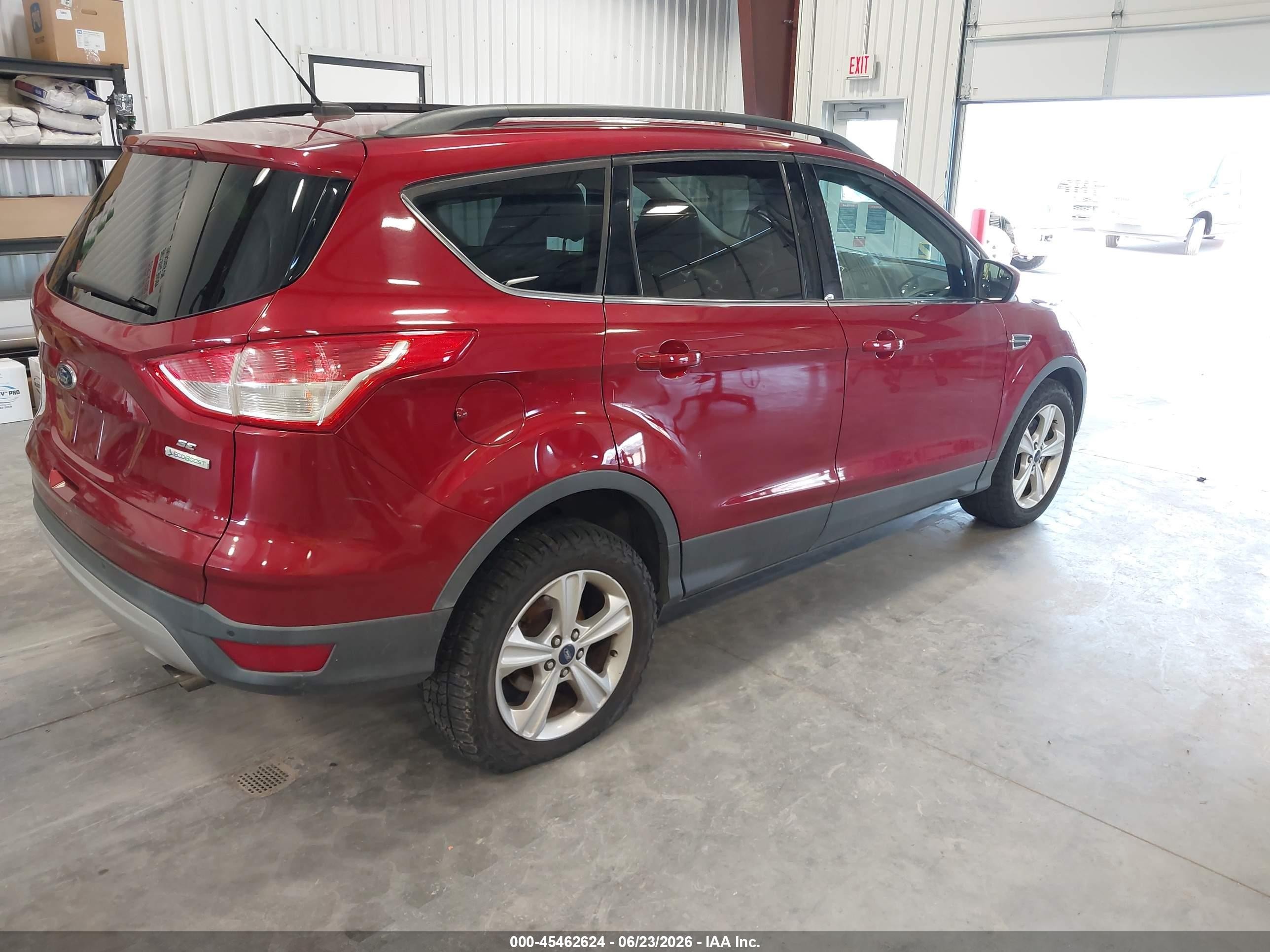 2014 Ford Escape Se Red vin: 1FMCU0G94EUB81203