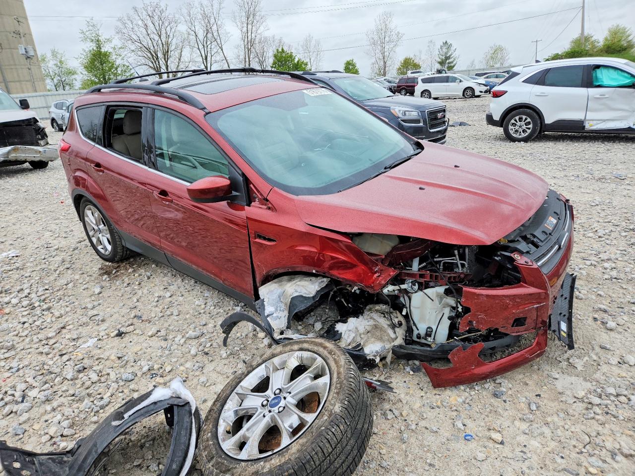 2014 Ford Escape Se Brown vin: 1FMCU0G94EUD08385