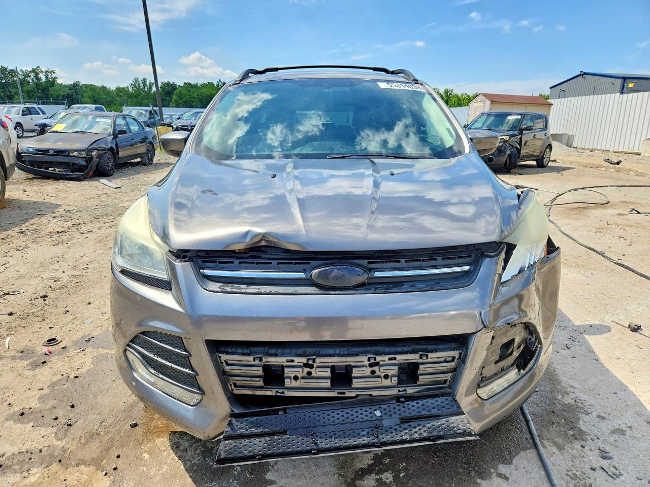 2014 Ford Escape Se Серый vin: 1FMCU0G94EUD91672