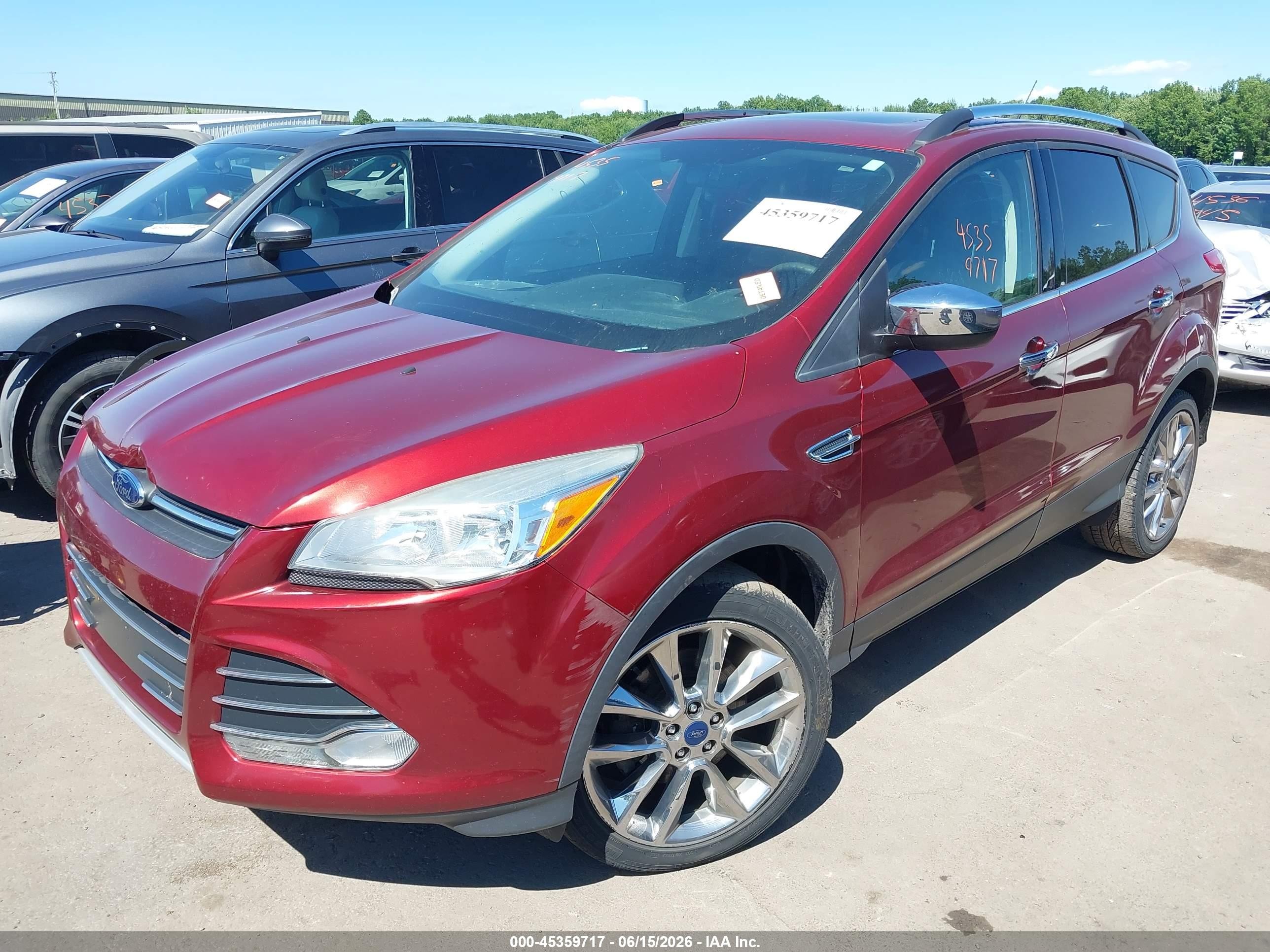 2014 Ford Escape Se Orange vin: 1FMCU0G94EUE50770
