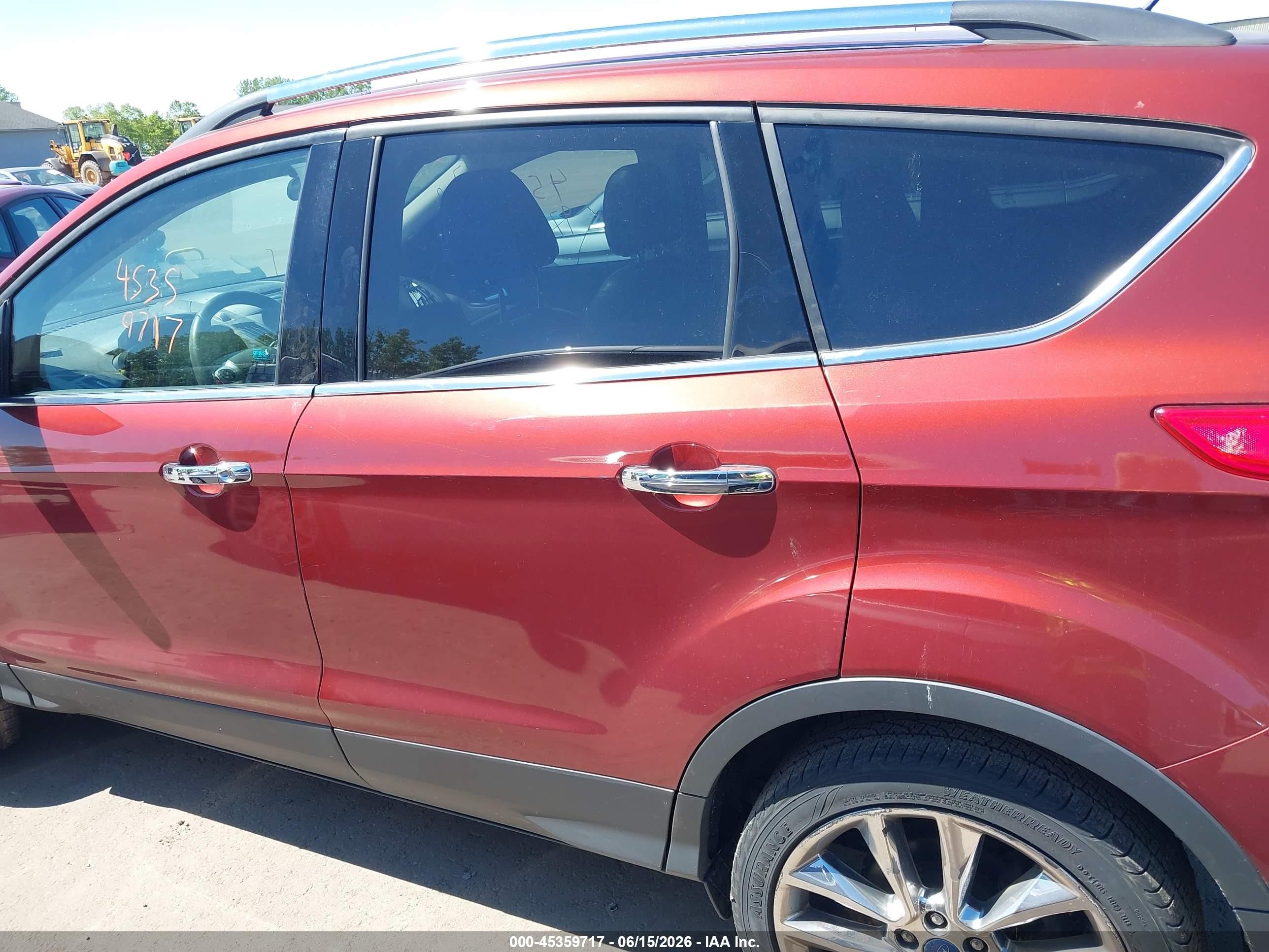 2014 Ford Escape Se Orange vin: 1FMCU0G94EUE50770