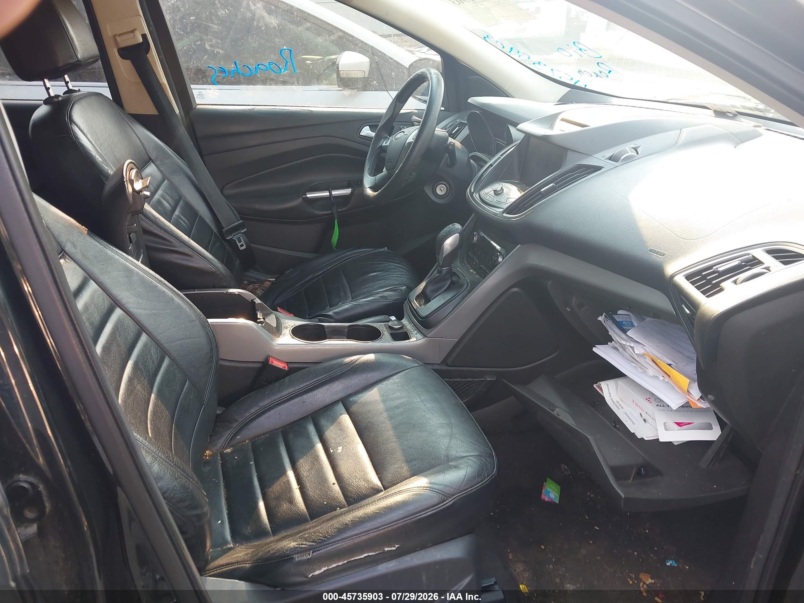 2015 Ford Escape Se Black vin: 1FMCU0G94FUA50533