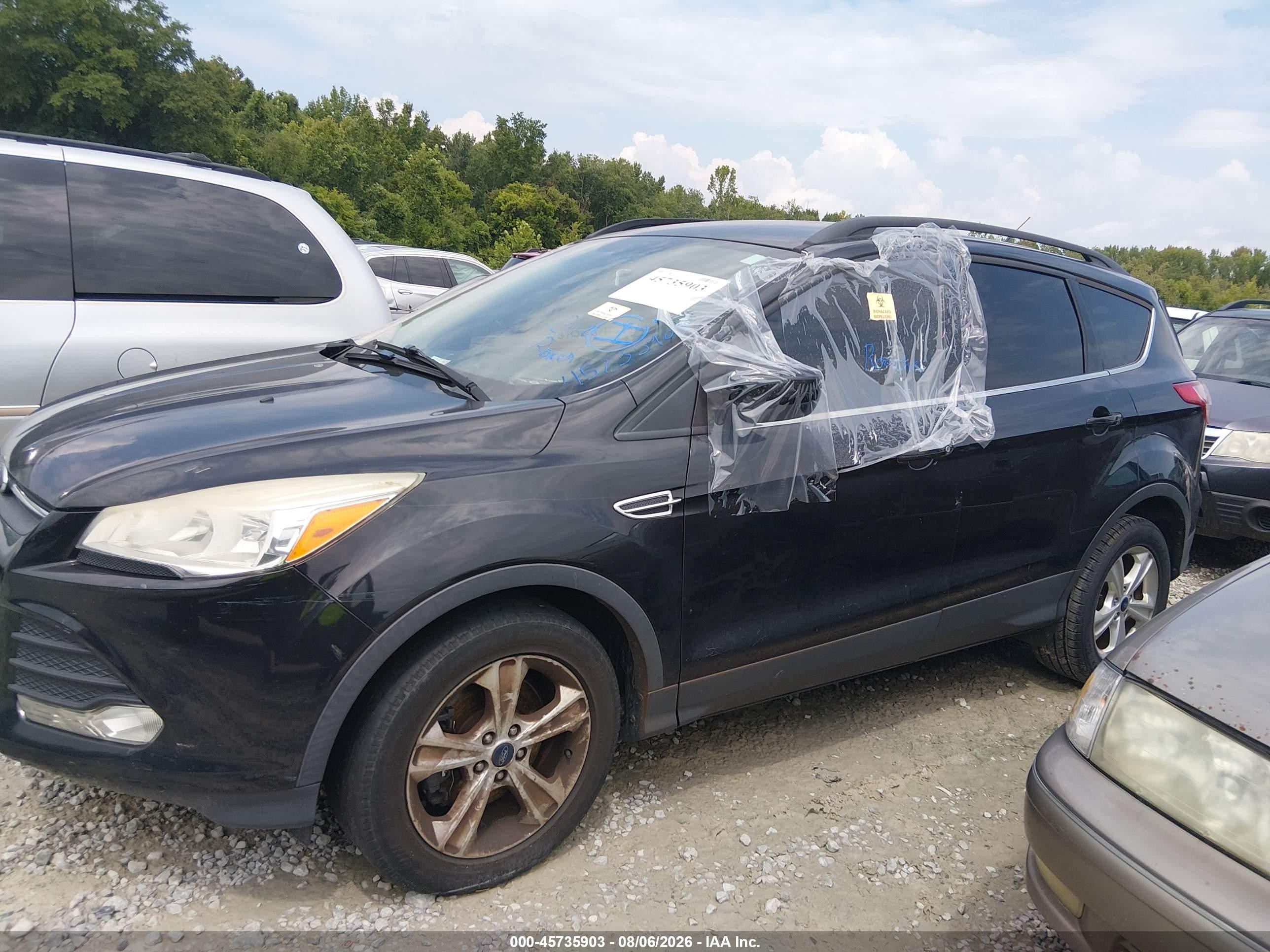 2015 Ford Escape Se Black vin: 1FMCU0G94FUA50533