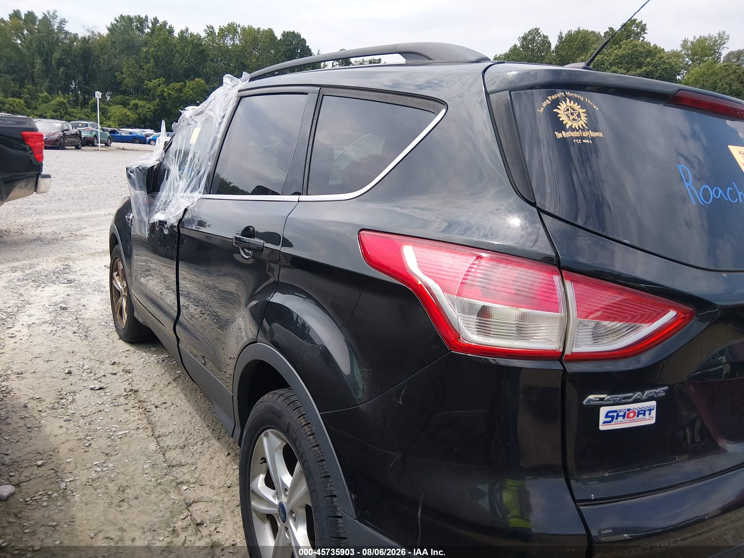 2015 Ford Escape Se Black vin: 1FMCU0G94FUA50533