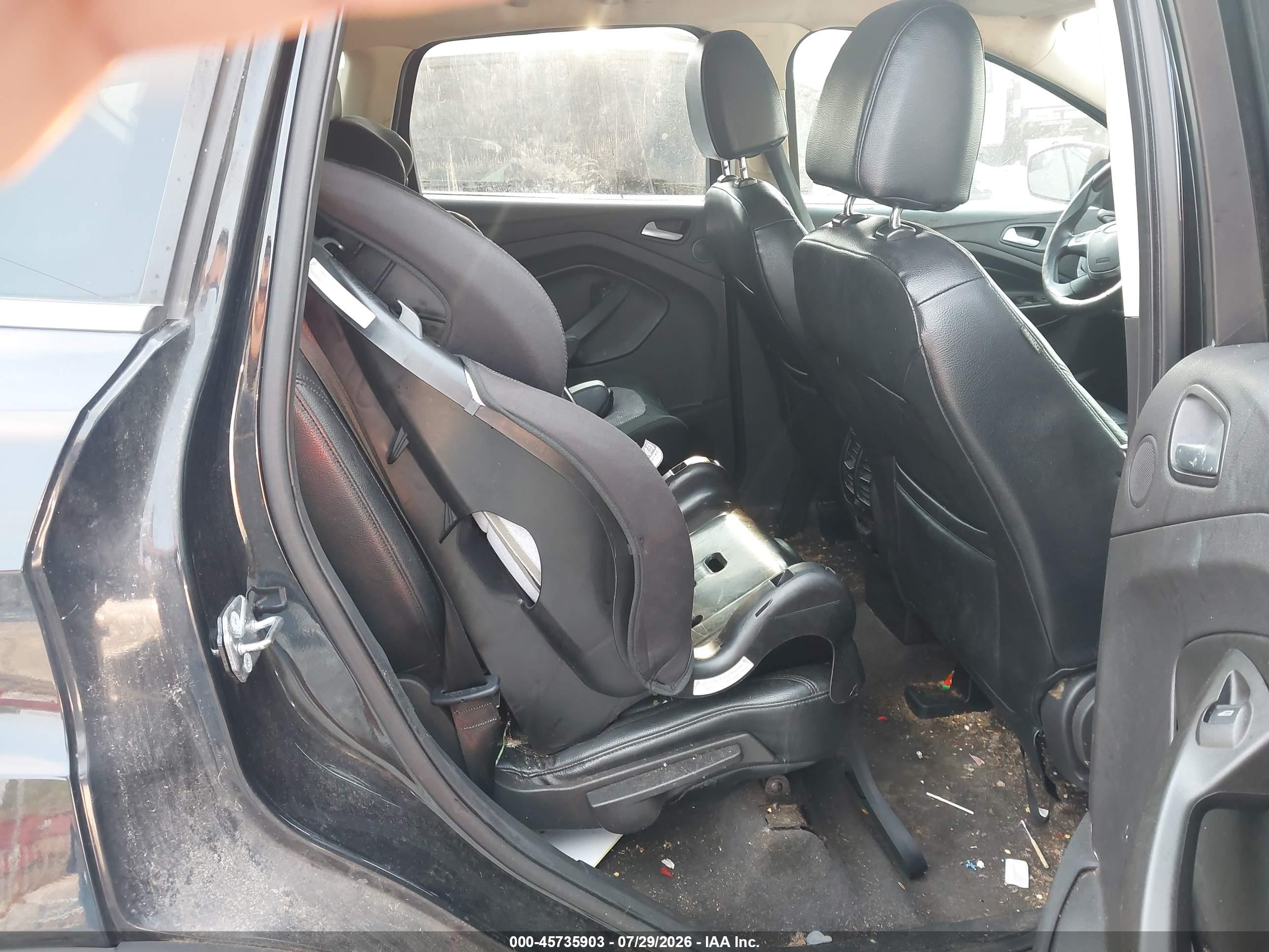 2015 Ford Escape Se Black vin: 1FMCU0G94FUA50533