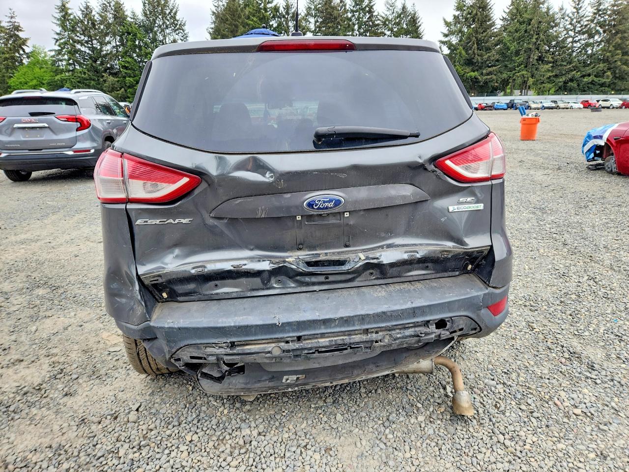 2015 Ford Escape Se Серый vin: 1FMCU0G94FUA93303