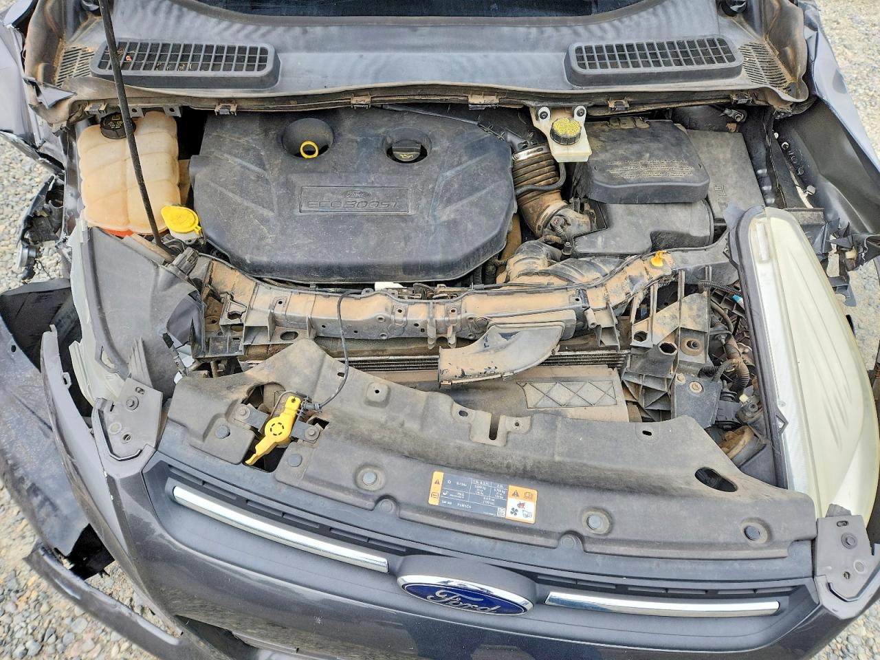 2015 Ford Escape Se Серый vin: 1FMCU0G94FUA93303