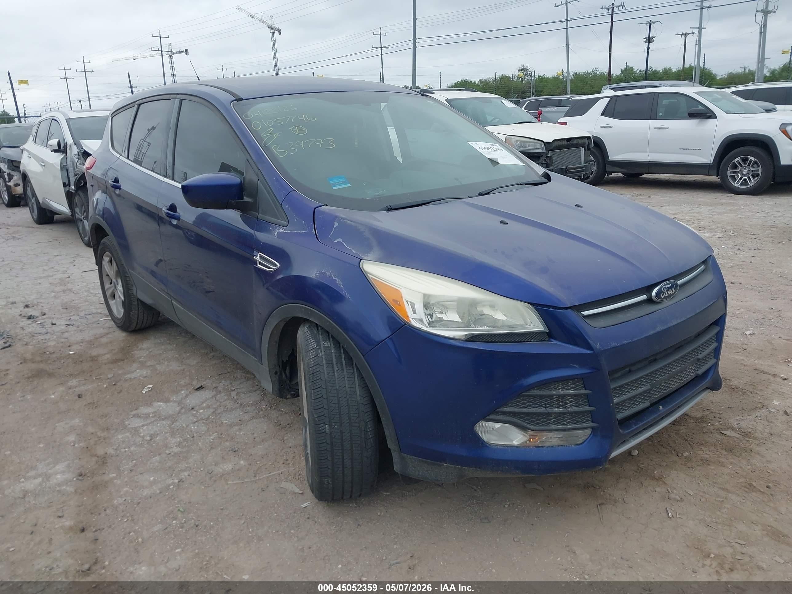 2015 Ford Escape Se Blue vin: 1FMCU0G94FUB39793