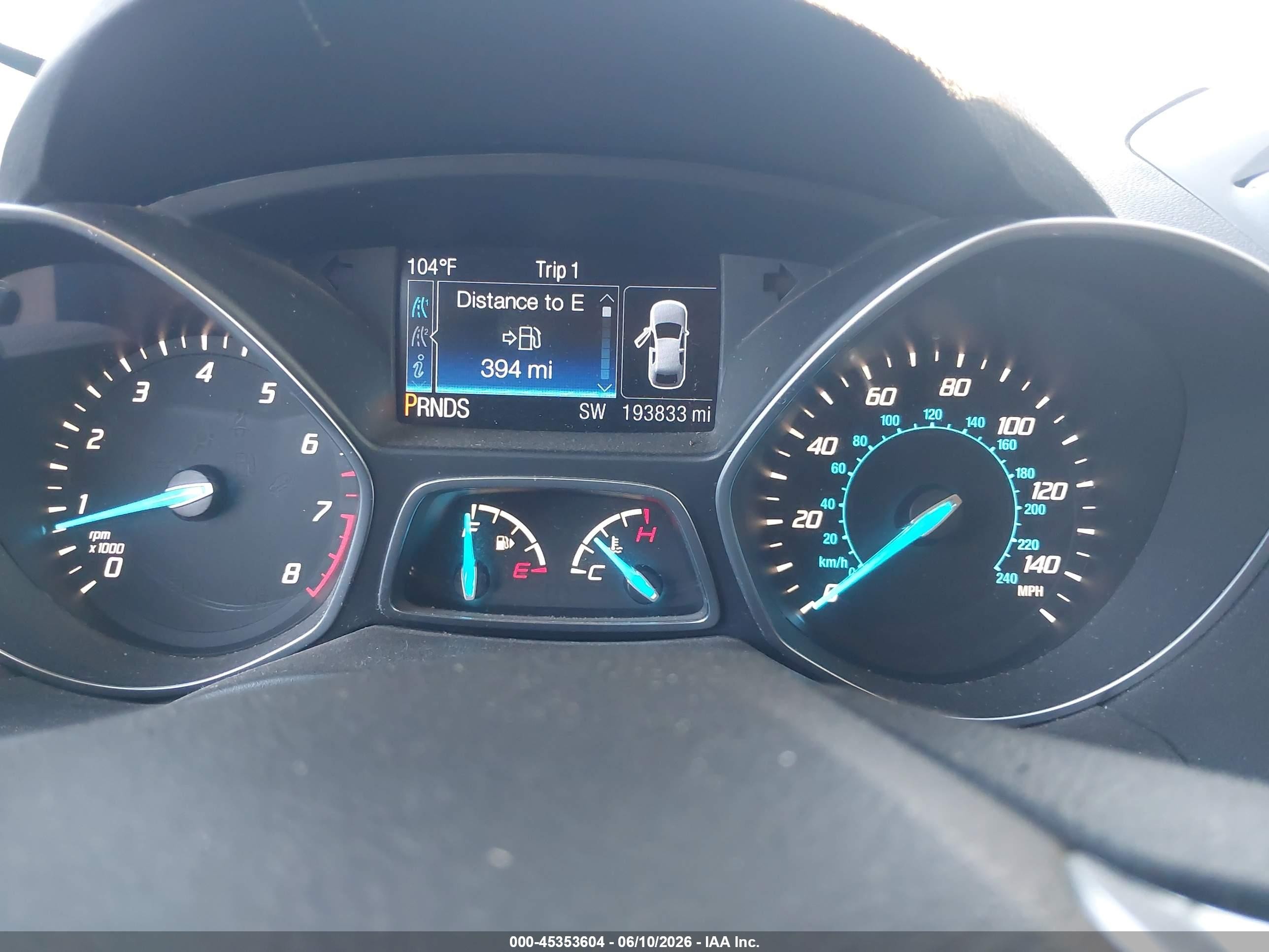 2015 Ford Escape Se White vin: 1FMCU0G94FUC90505