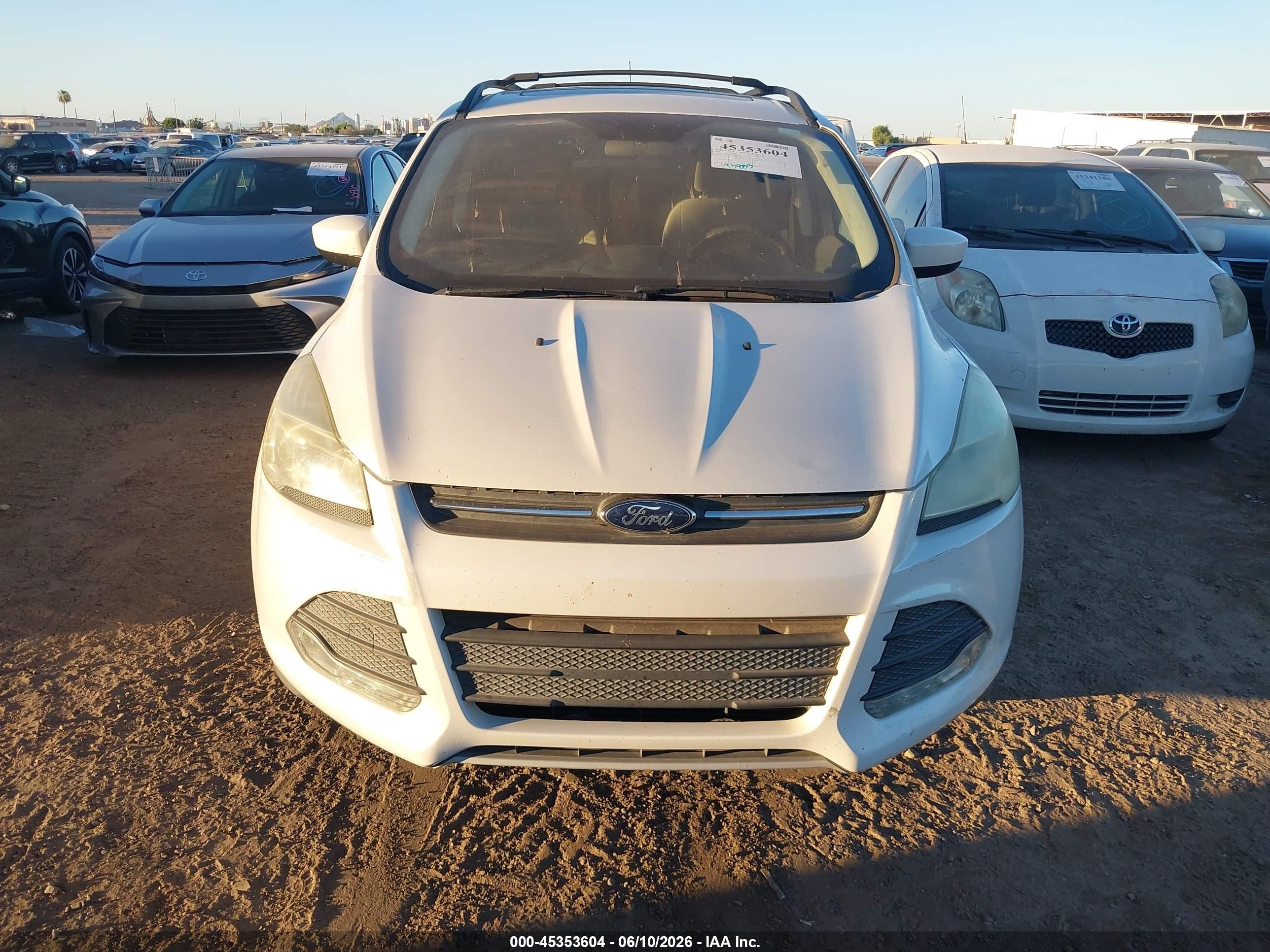 2015 Ford Escape Se White vin: 1FMCU0G94FUC90505