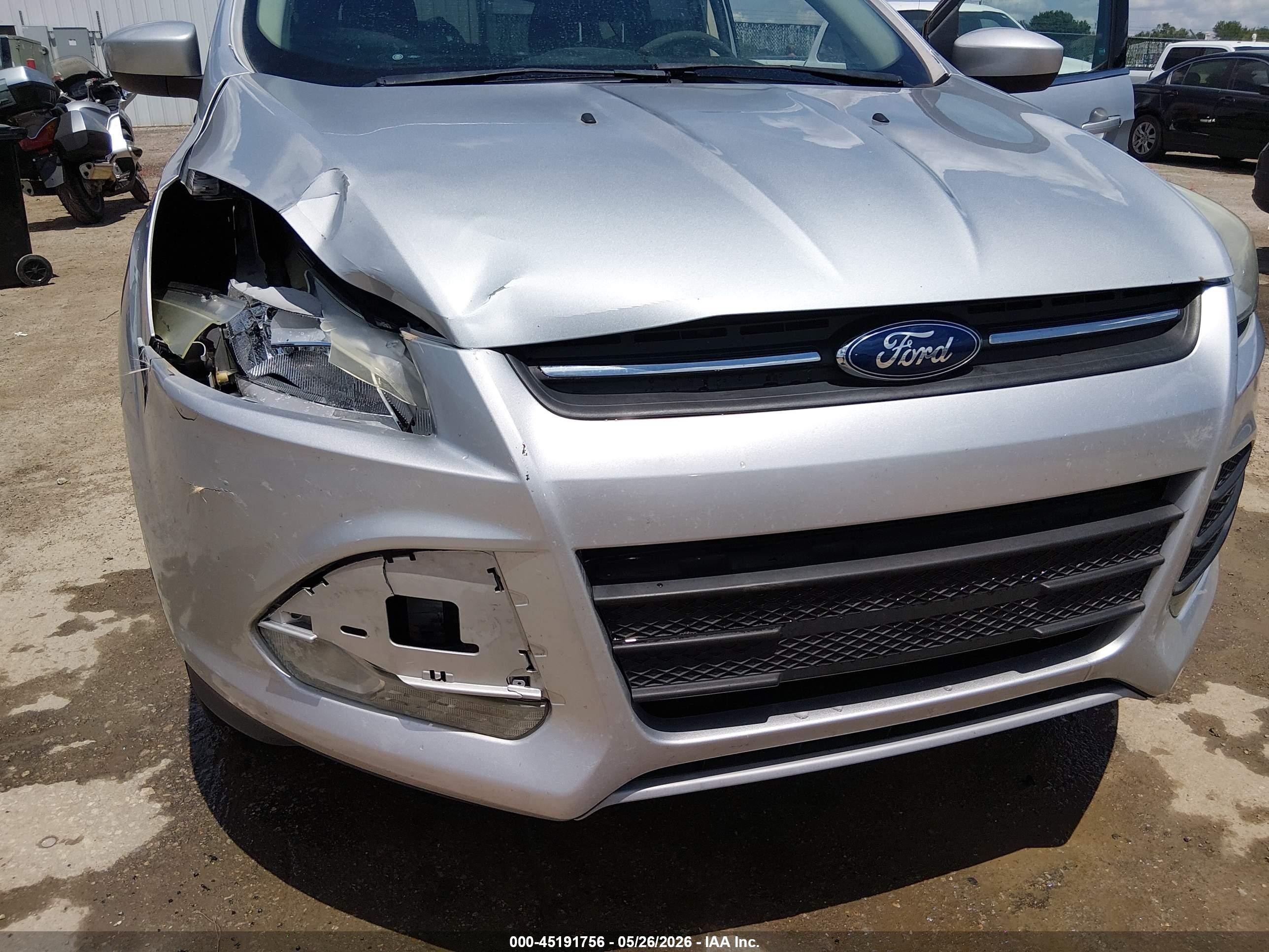2013 Ford Escape Se Silver vin: 1FMCU0G95DUA16923