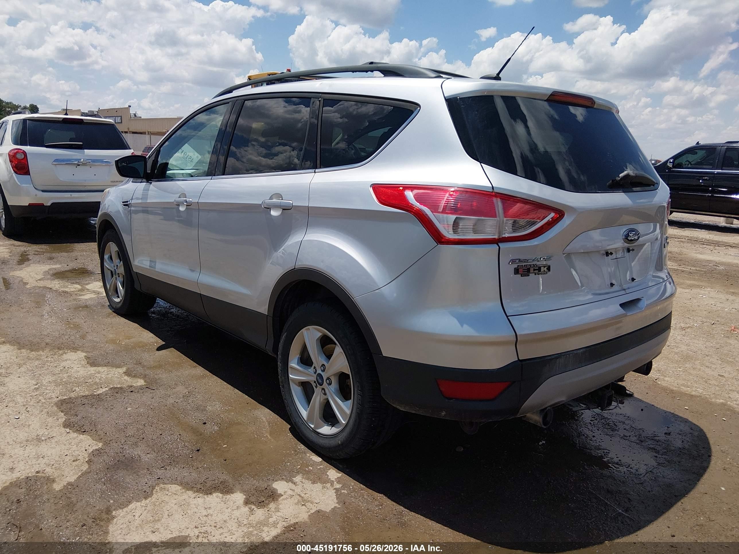 2013 Ford Escape Se Silver vin: 1FMCU0G95DUA16923