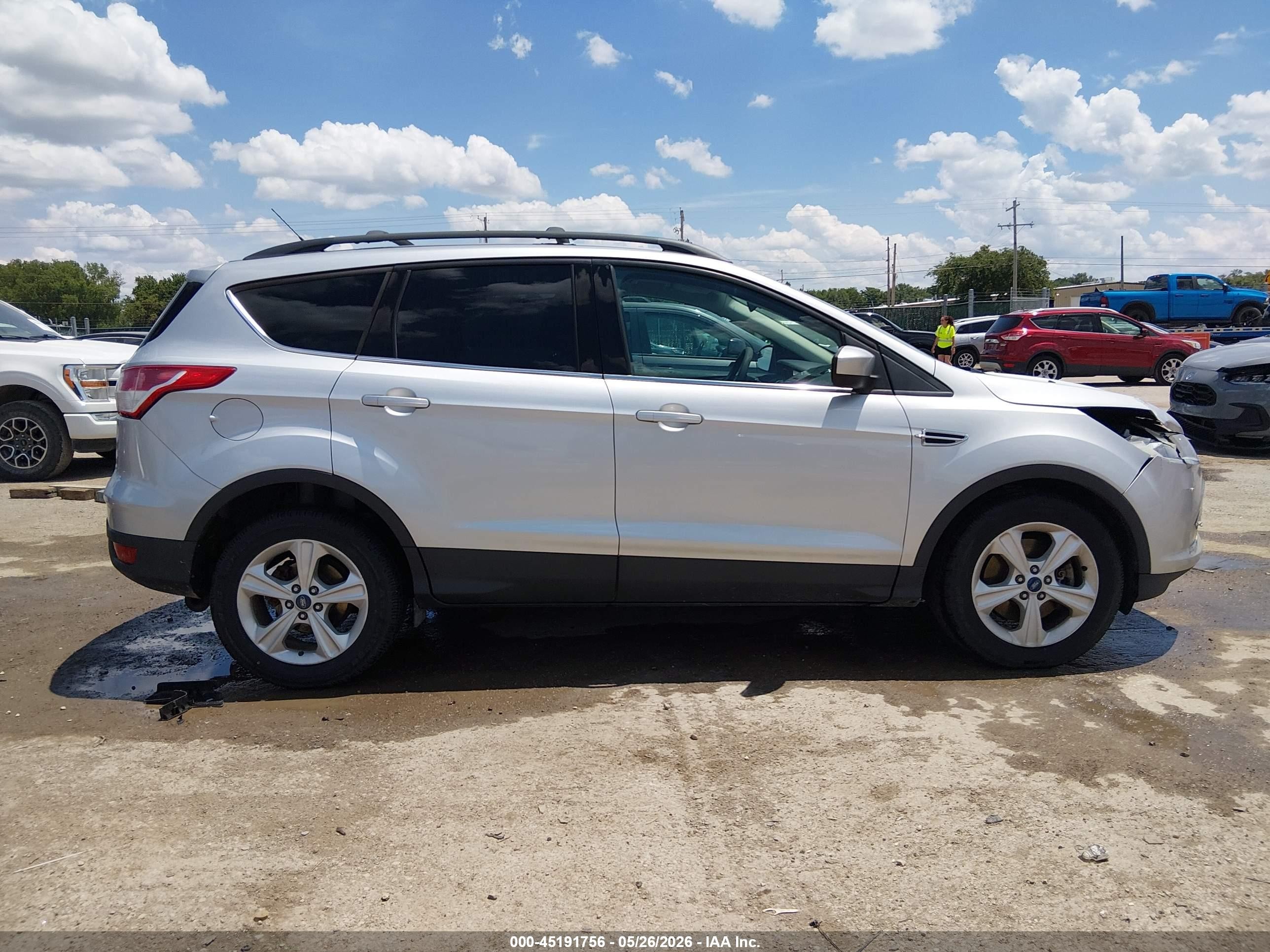 2013 Ford Escape Se Silver vin: 1FMCU0G95DUA16923