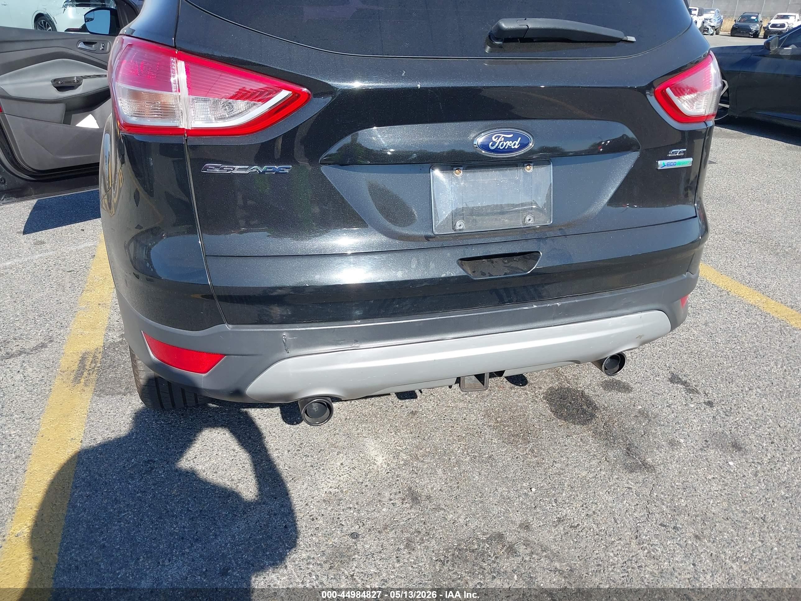 2013 Ford Escape Se Черный vin: 1FMCU0G95DUA40526