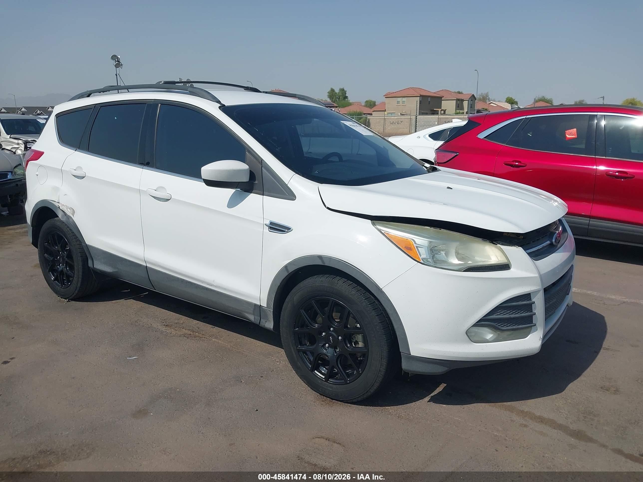 2013 Ford Escape Se White vin: 1FMCU0G95DUA86583