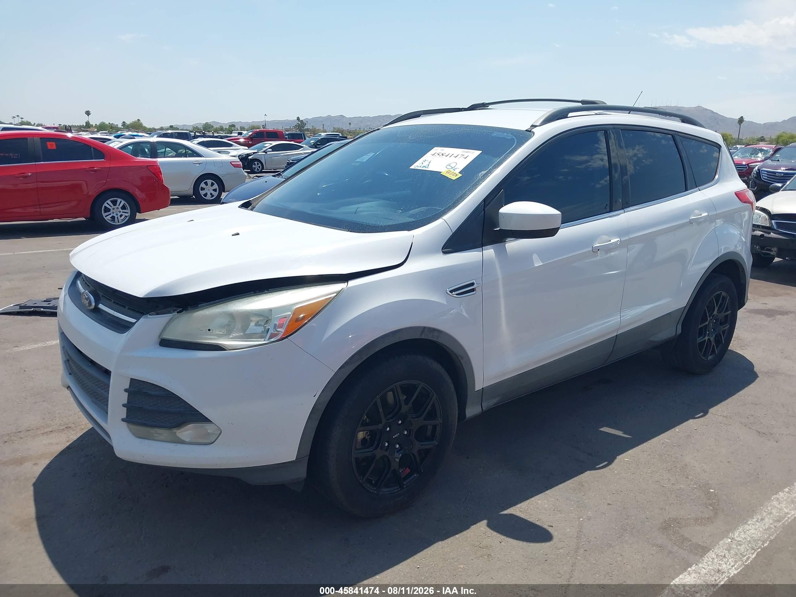 2013 Ford Escape Se White vin: 1FMCU0G95DUA86583