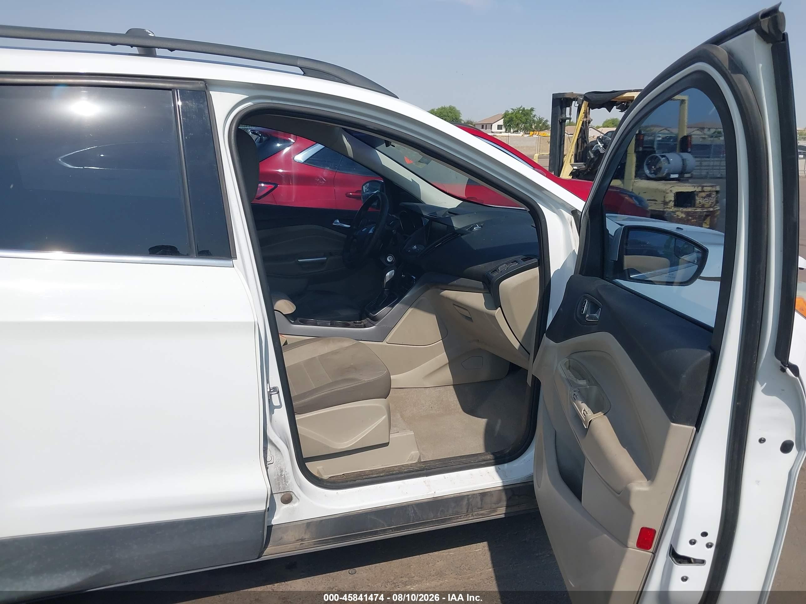 2013 Ford Escape Se White vin: 1FMCU0G95DUA86583