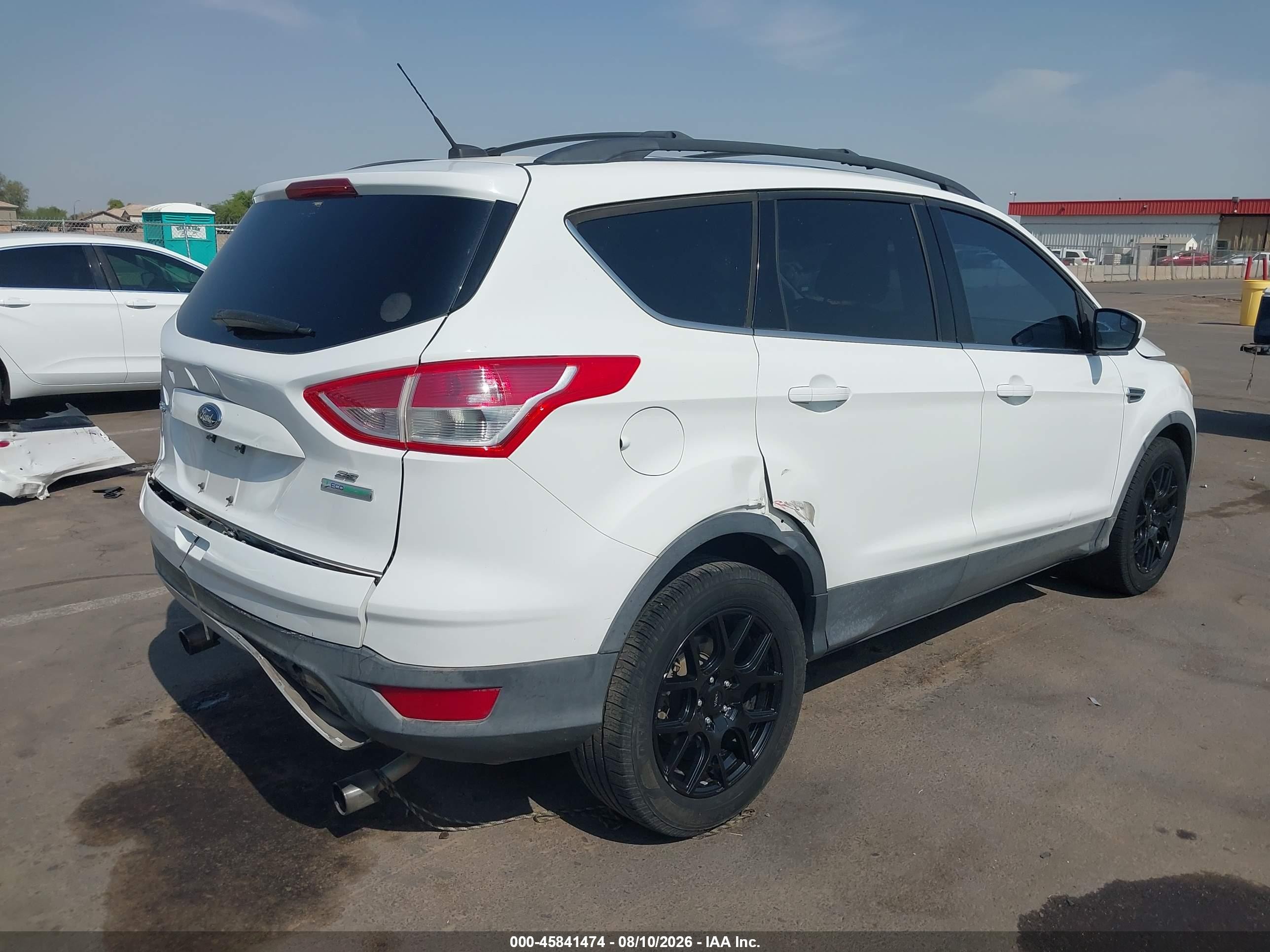 2013 Ford Escape Se White vin: 1FMCU0G95DUA86583