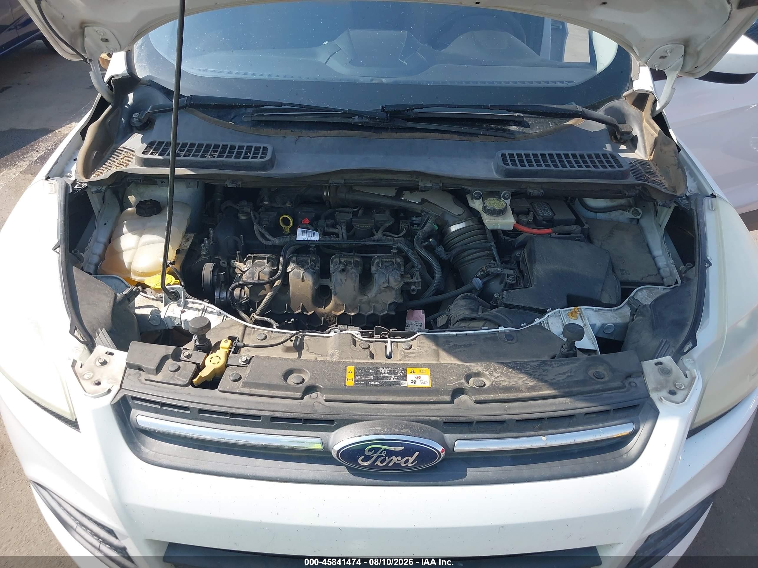 2013 Ford Escape Se White vin: 1FMCU0G95DUA86583