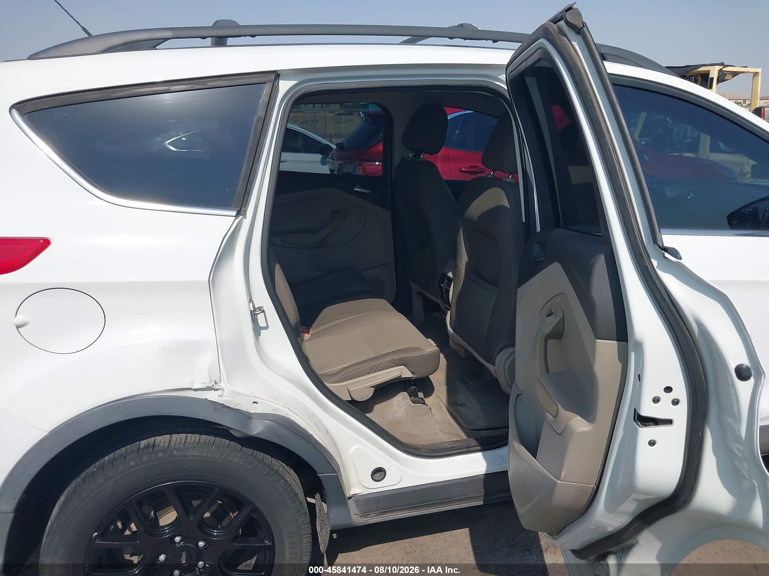 2013 Ford Escape Se White vin: 1FMCU0G95DUA86583