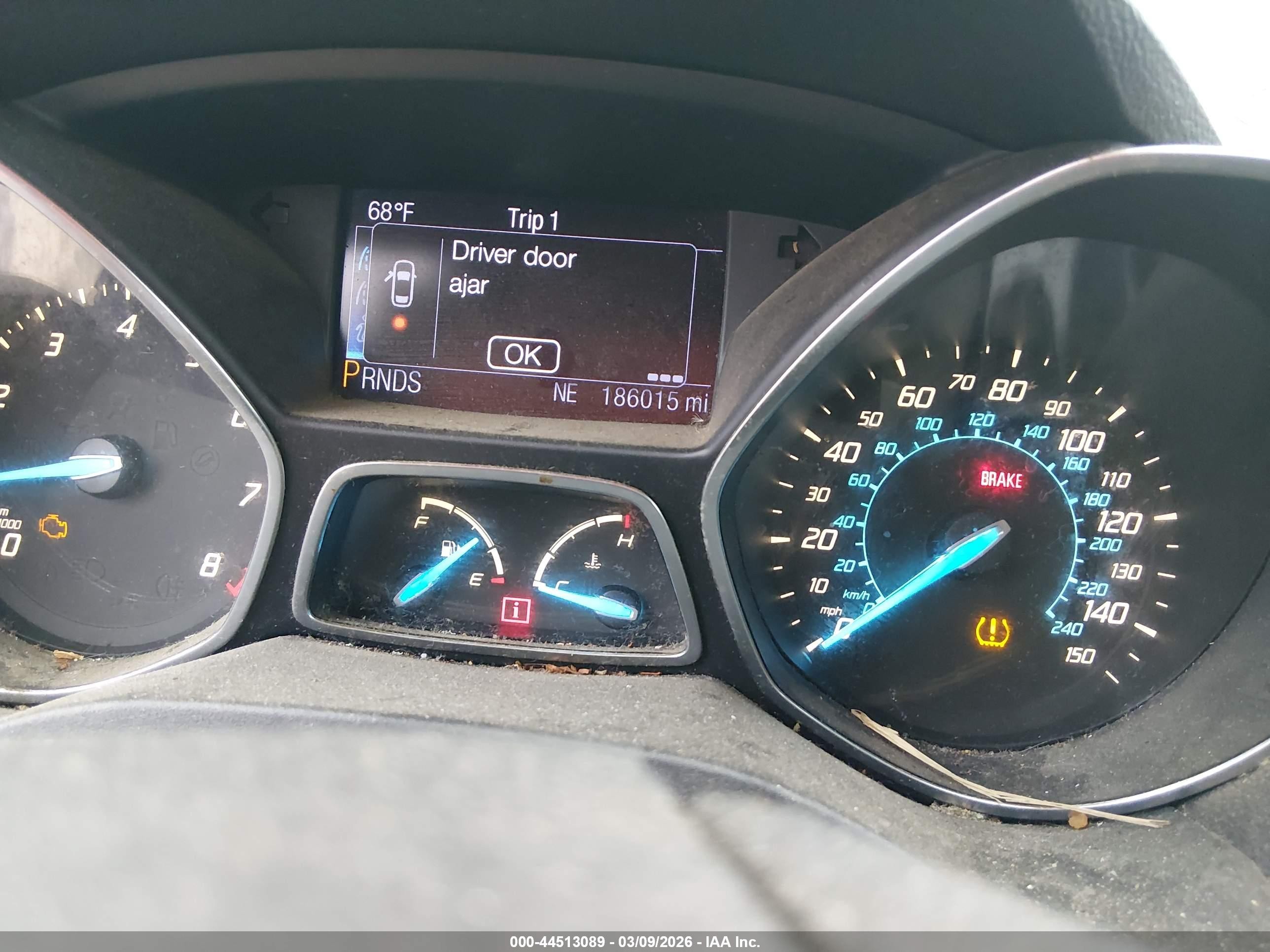 2013 Ford Escape Se Синий vin: 1FMCU0G95DUB55885