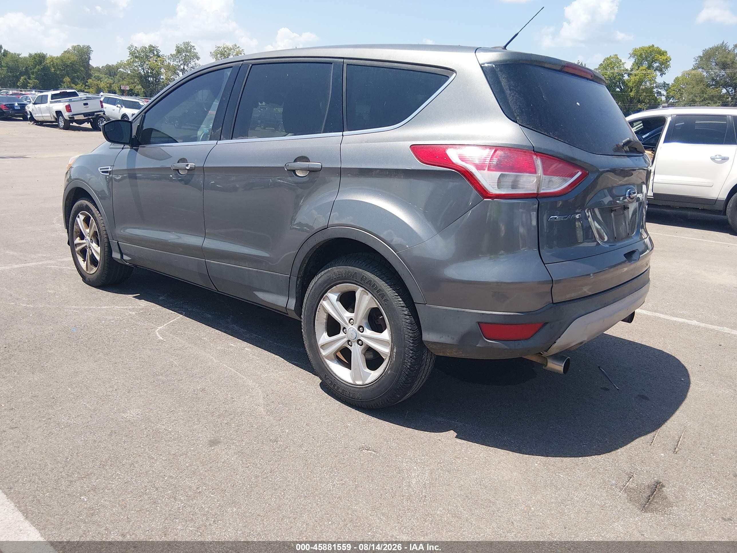 2013 Ford Escape Se Gray vin: 1FMCU0G95DUC82510