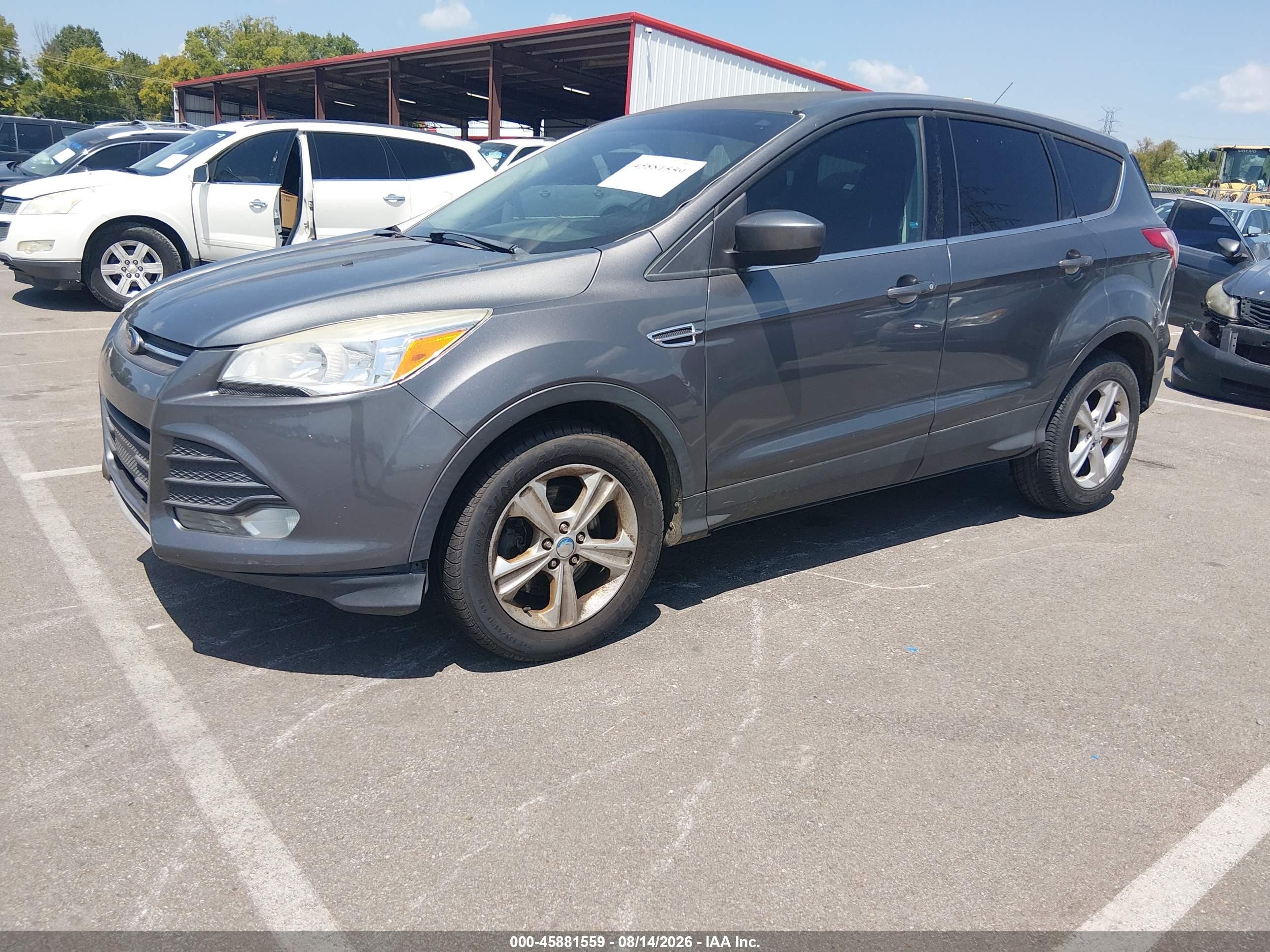 2013 Ford Escape Se Gray vin: 1FMCU0G95DUC82510