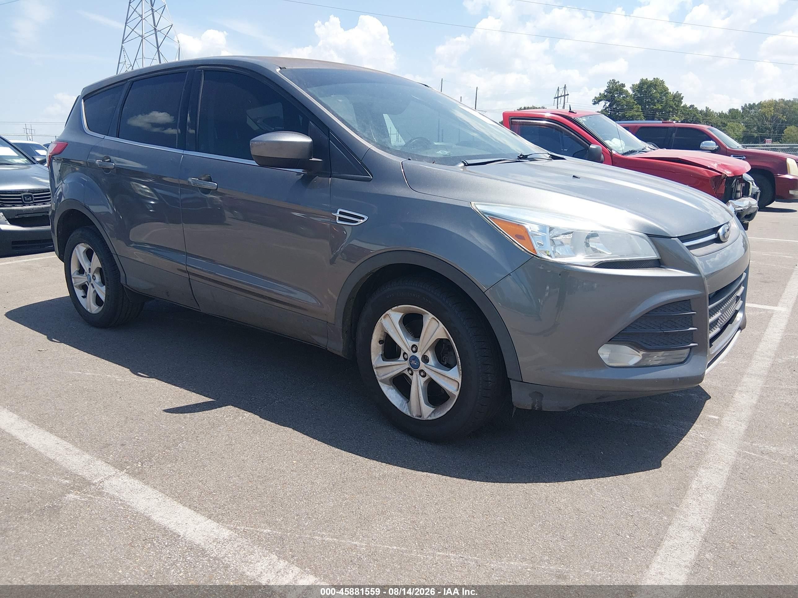 2013 Ford Escape Se Gray vin: 1FMCU0G95DUC82510