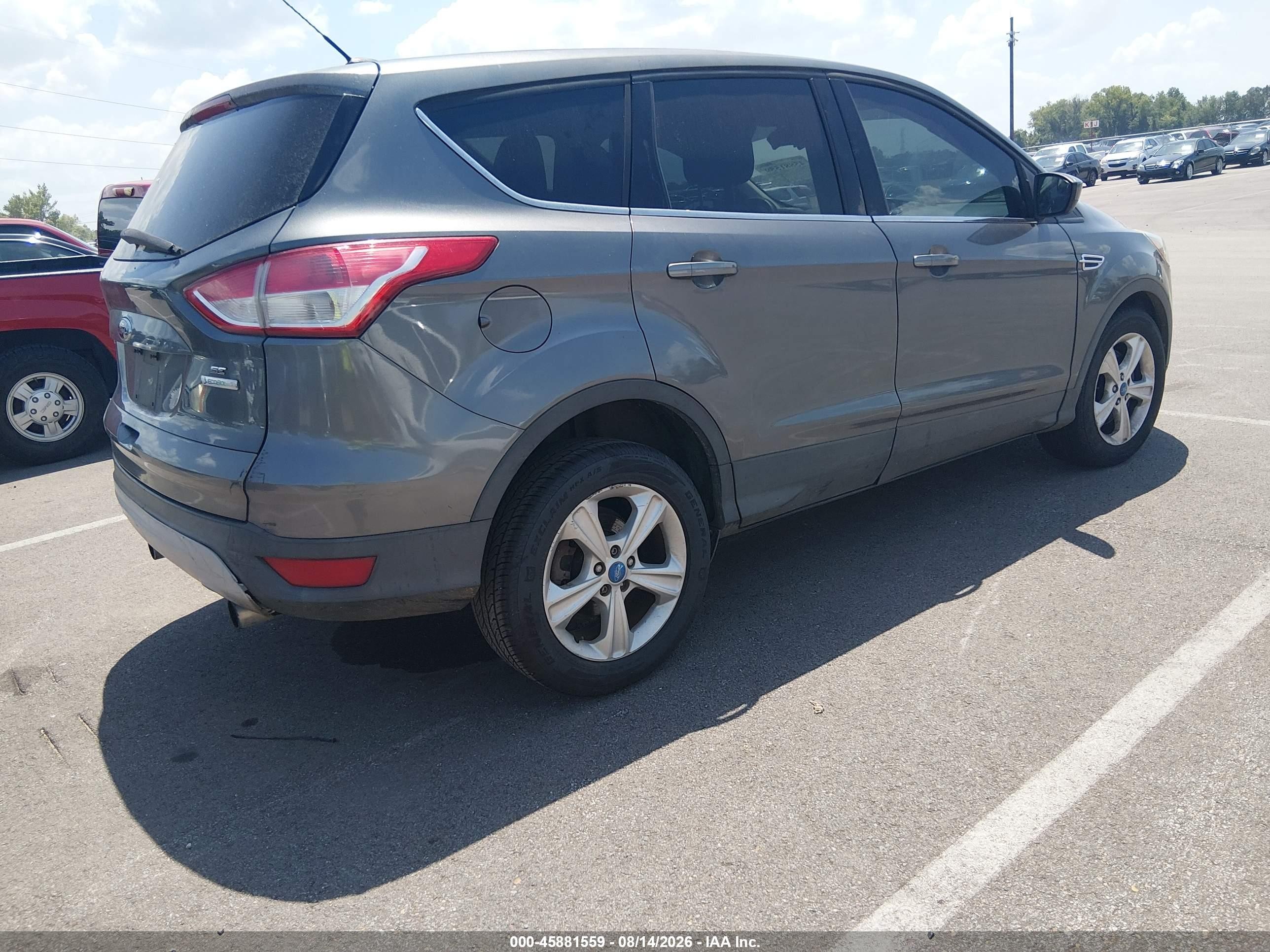 2013 Ford Escape Se Gray vin: 1FMCU0G95DUC82510