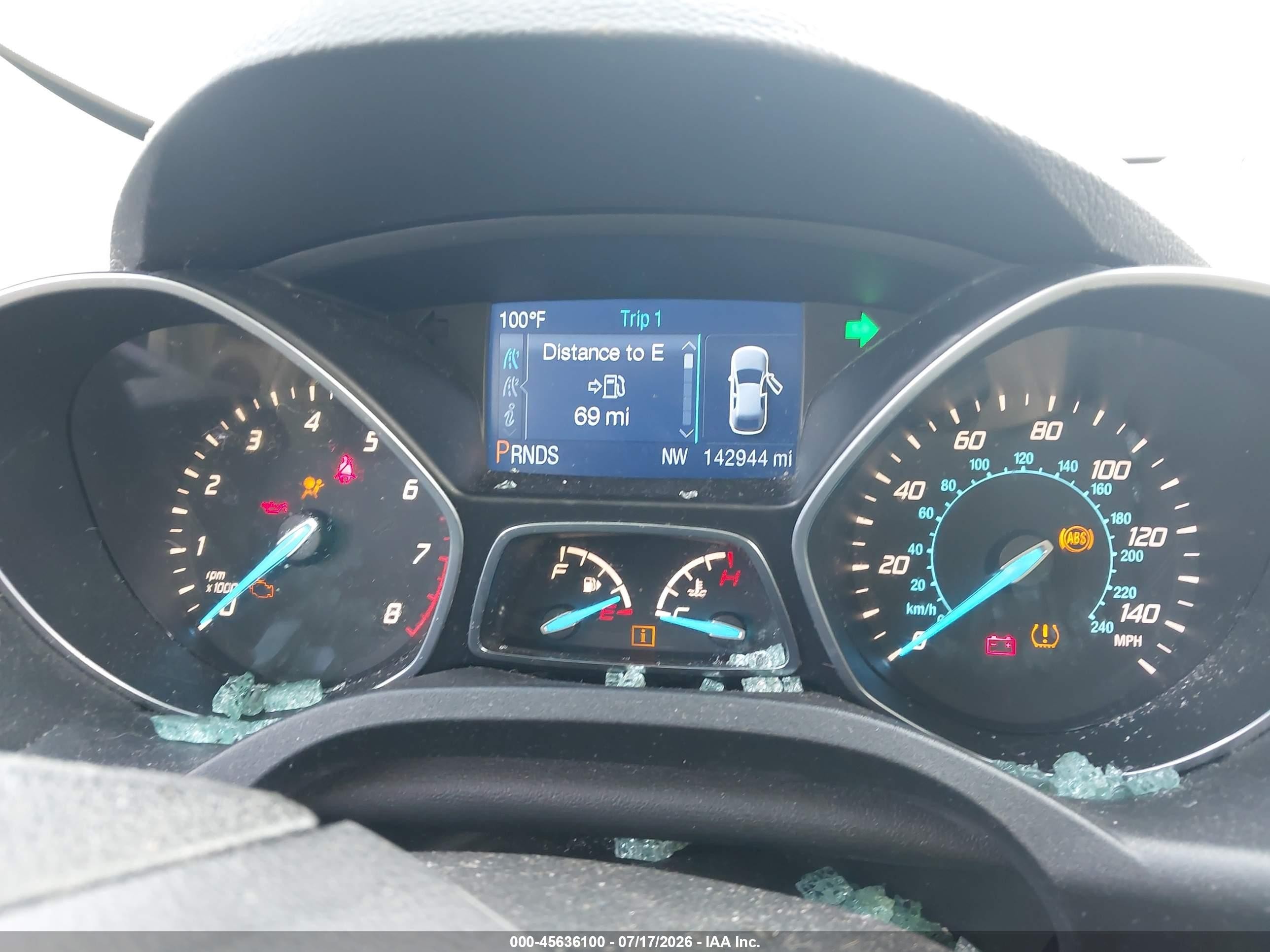 2013 Ford Escape Se Blue vin: 1FMCU0G95DUD32600
