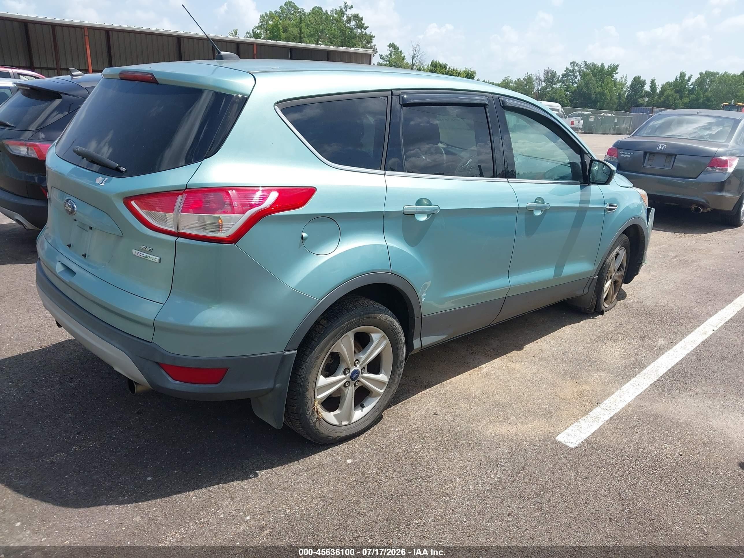 2013 Ford Escape Se Blue vin: 1FMCU0G95DUD32600