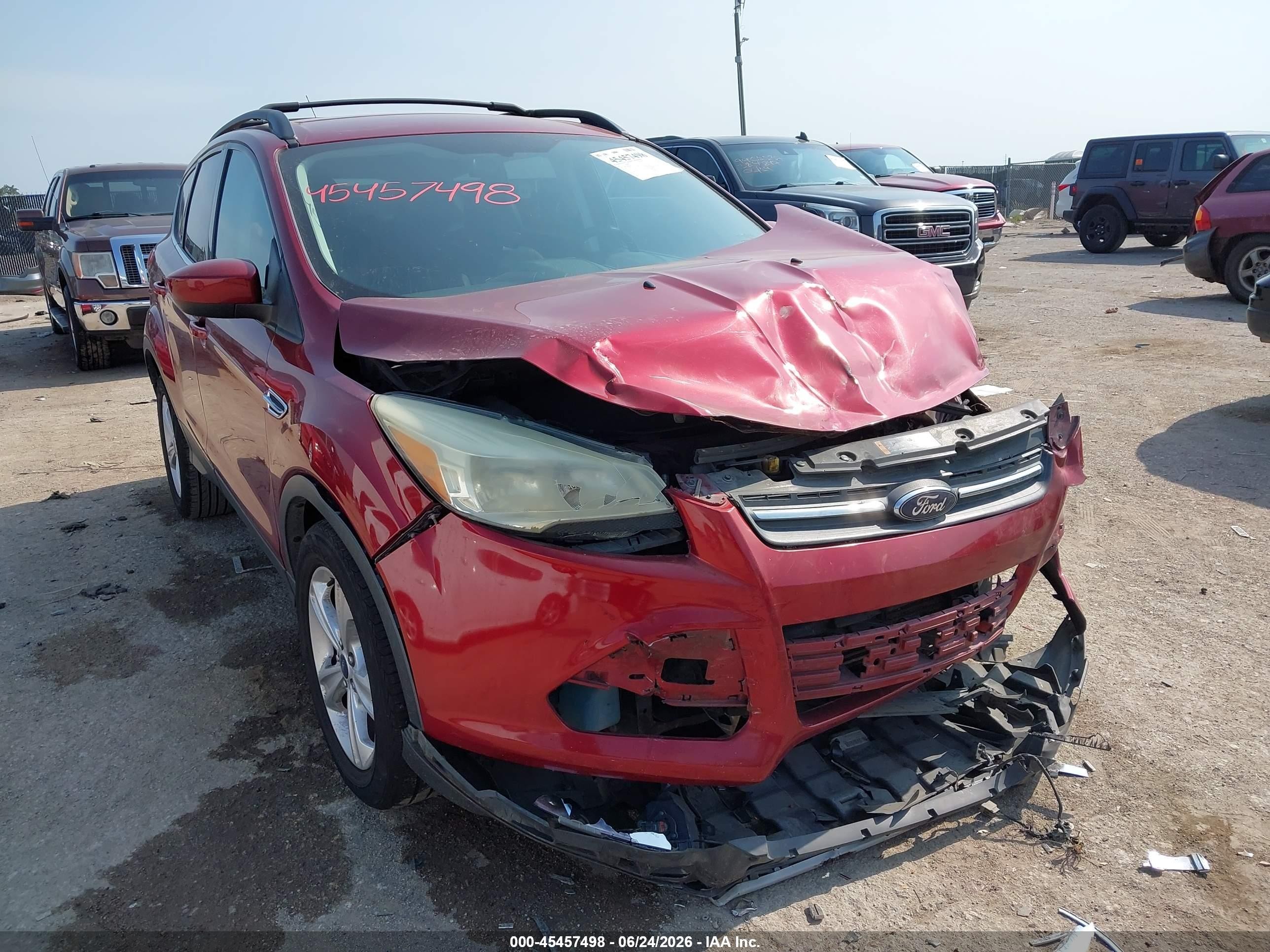 2013 Ford Escape Se Red vin: 1FMCU0G95DUD77519