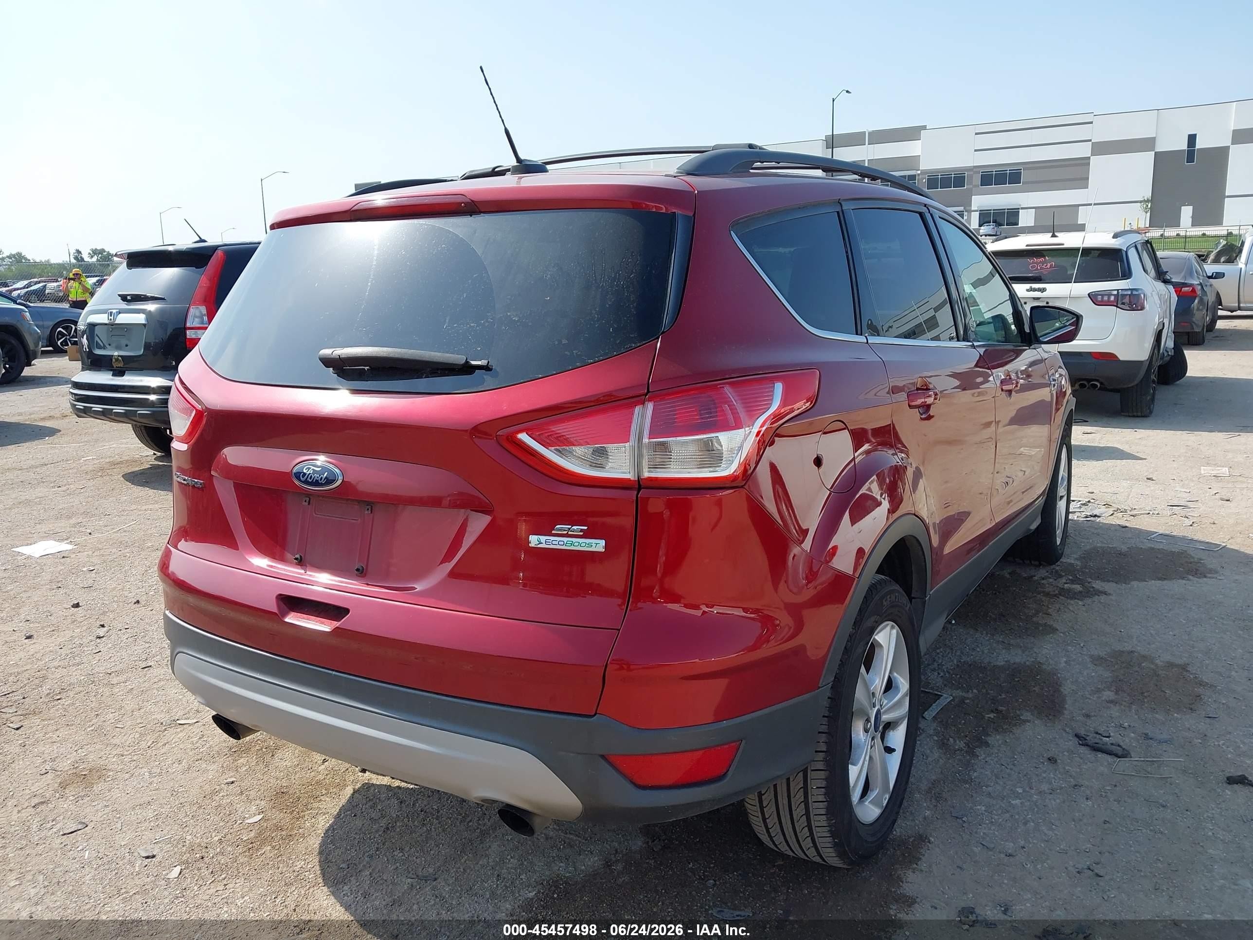 2013 Ford Escape Se Red vin: 1FMCU0G95DUD77519