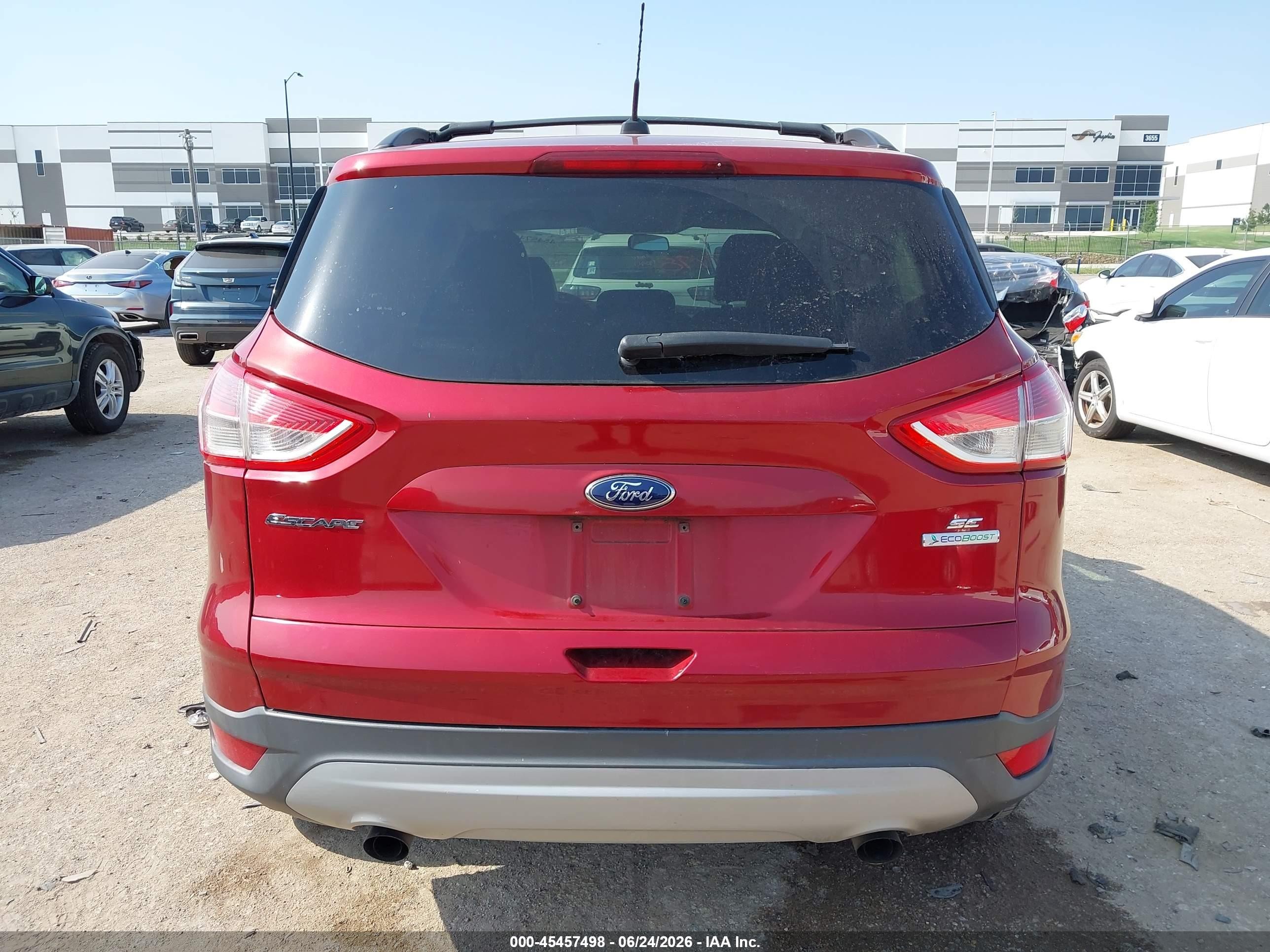 2013 Ford Escape Se Red vin: 1FMCU0G95DUD77519