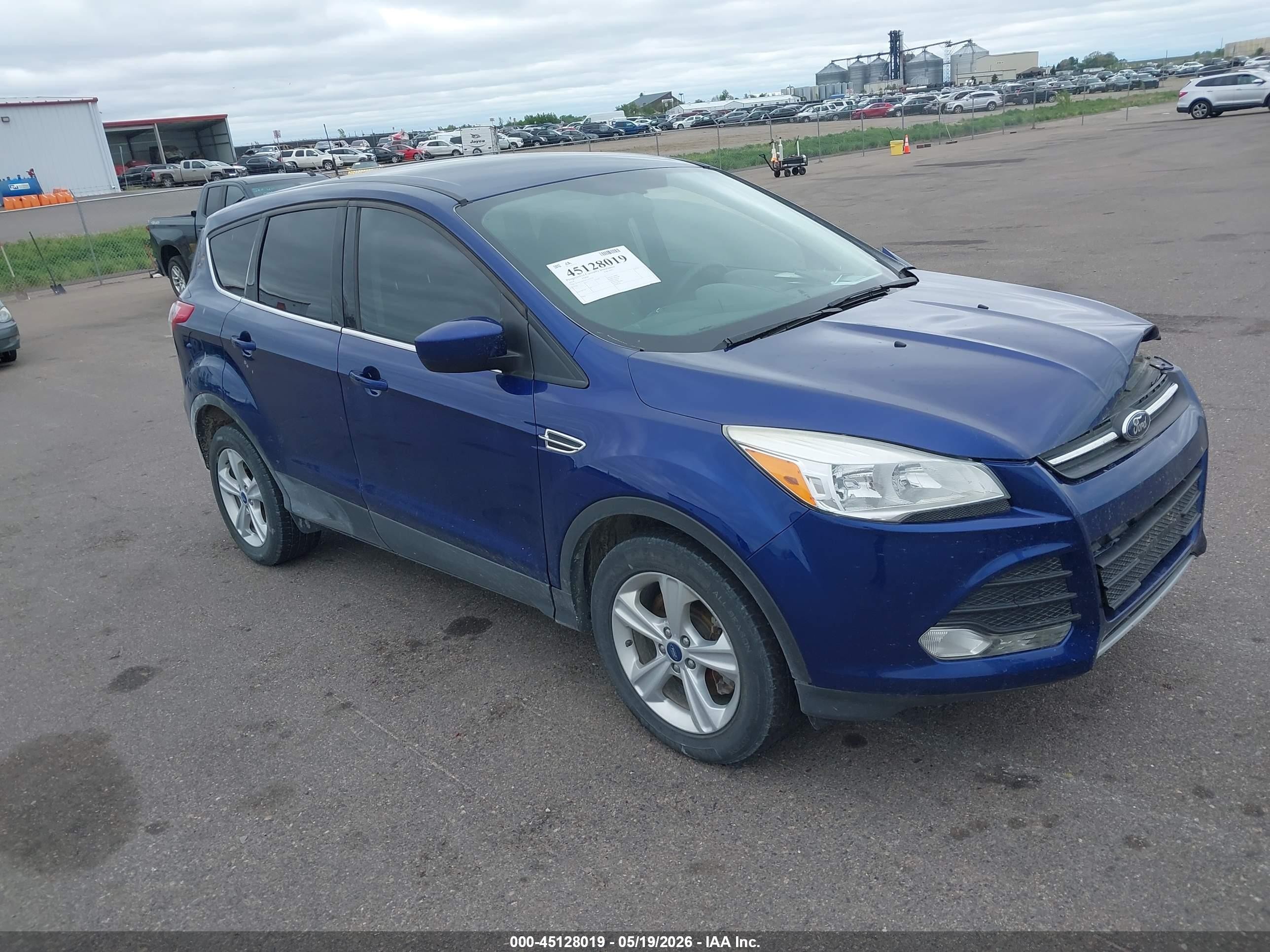 2014 Ford Escape Se Blue vin: 1FMCU0G95EUA53276