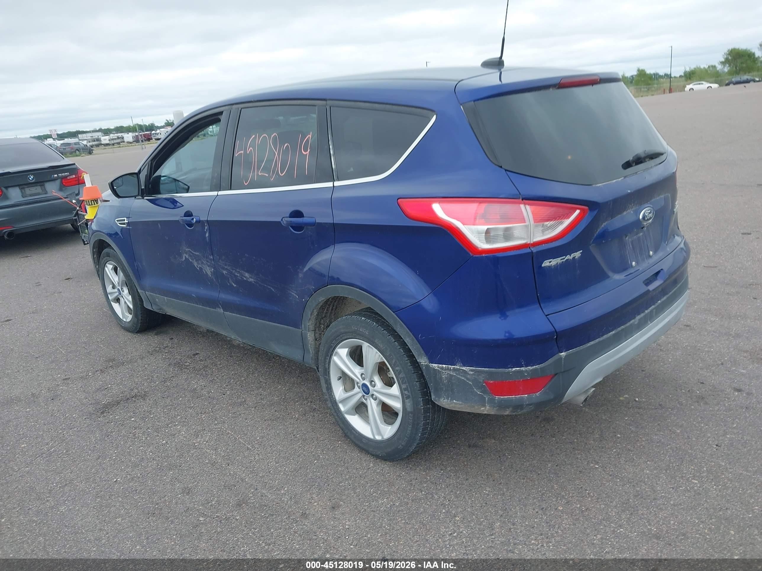 2014 Ford Escape Se Blue vin: 1FMCU0G95EUA53276