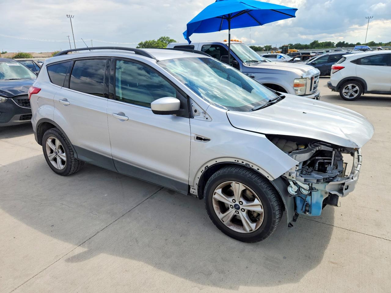 2014 Ford Escape Se Silver vin: 1FMCU0G95EUB71473