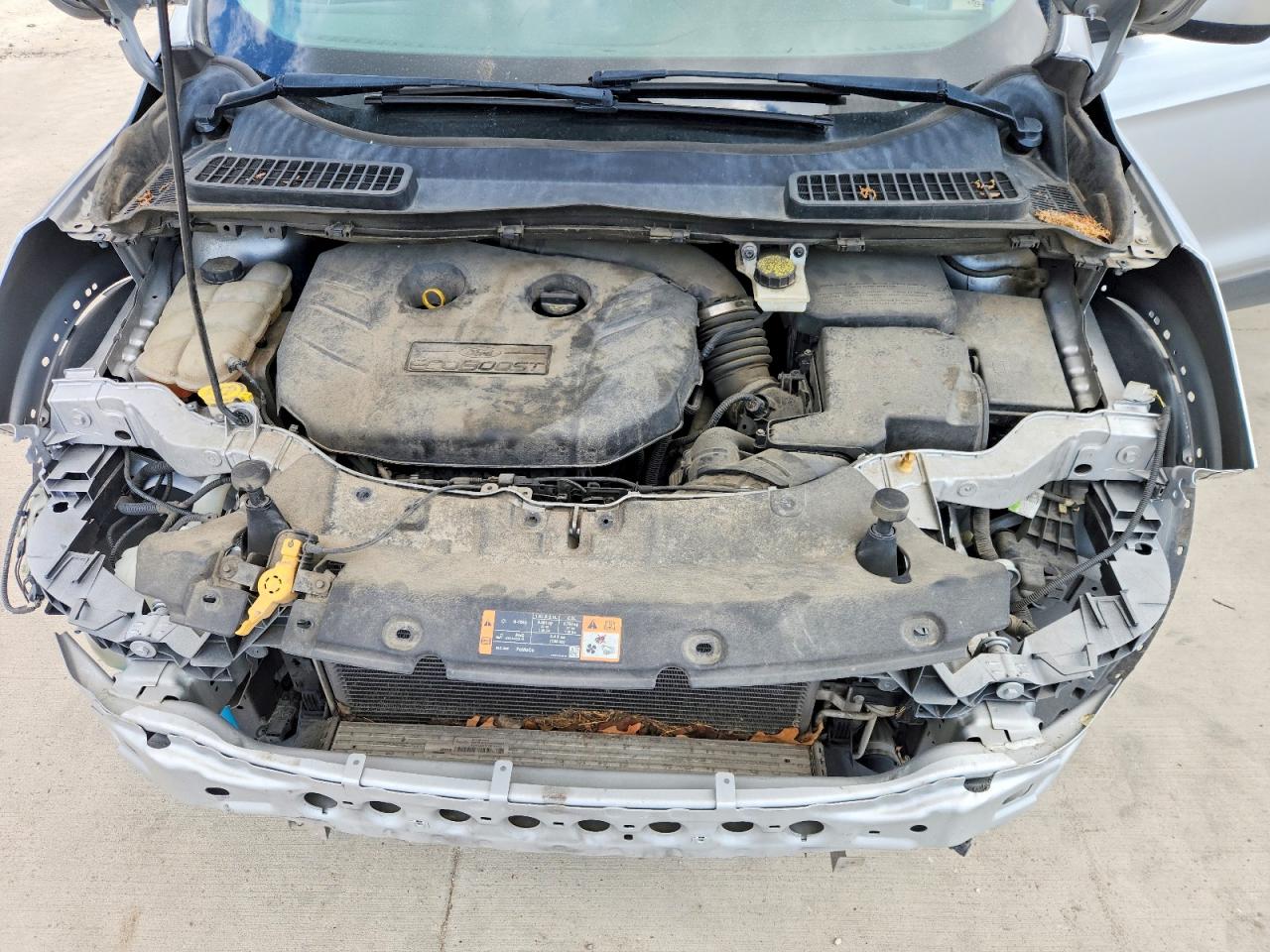 2014 Ford Escape Se Silver vin: 1FMCU0G95EUB71473