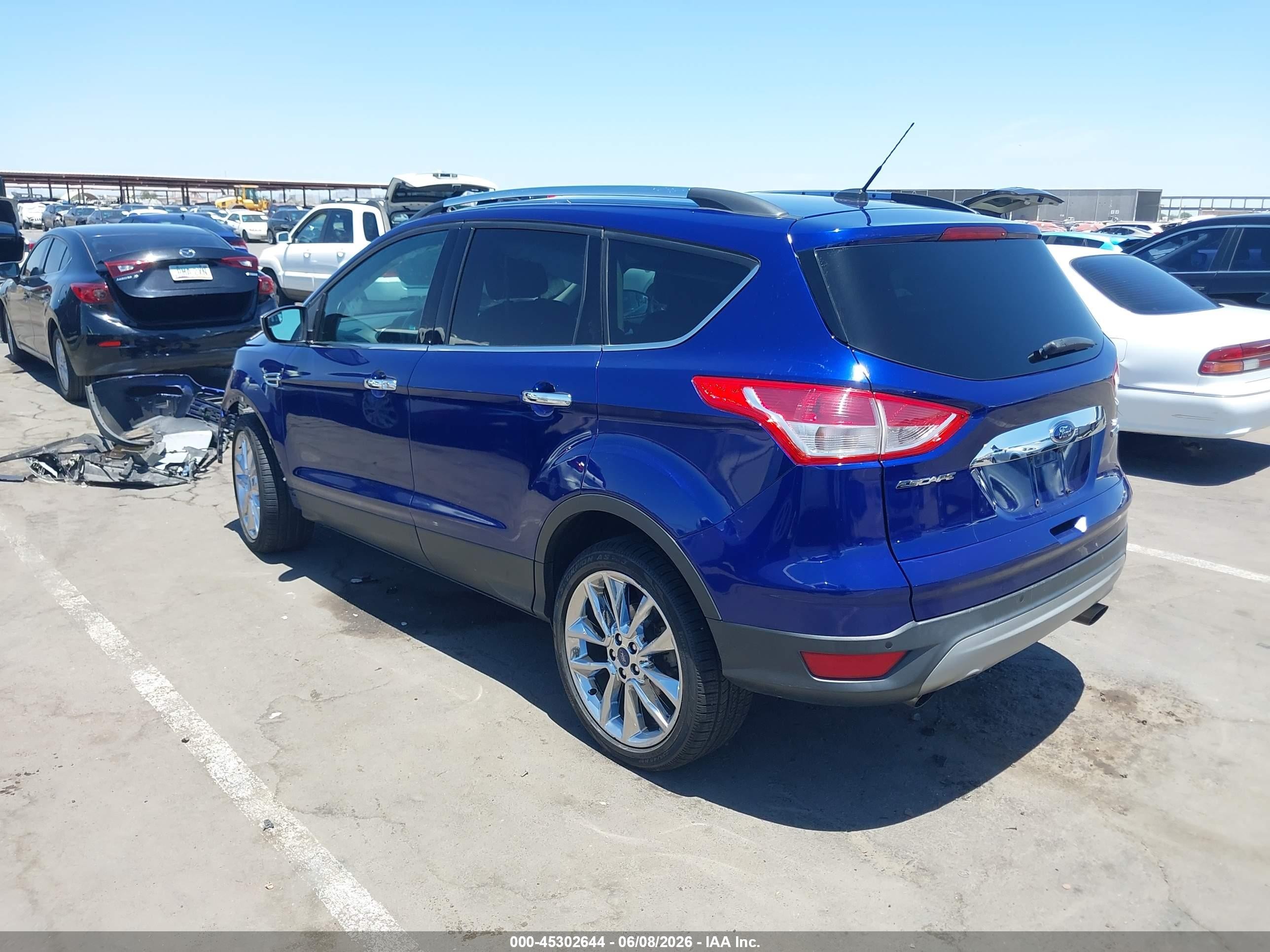 2014 Ford Escape Se Blue vin: 1FMCU0G95EUC74232