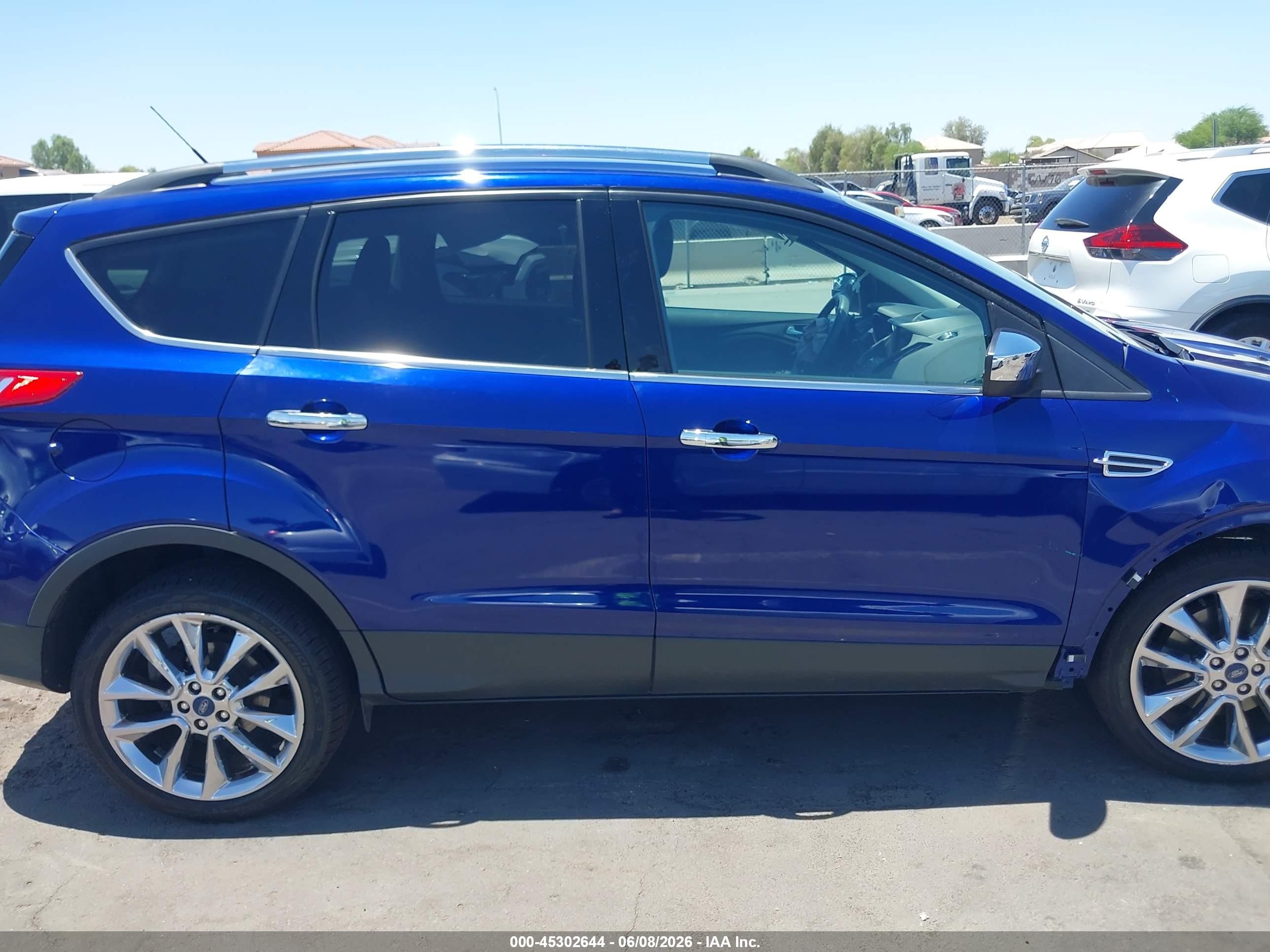 2014 Ford Escape Se Blue vin: 1FMCU0G95EUC74232
