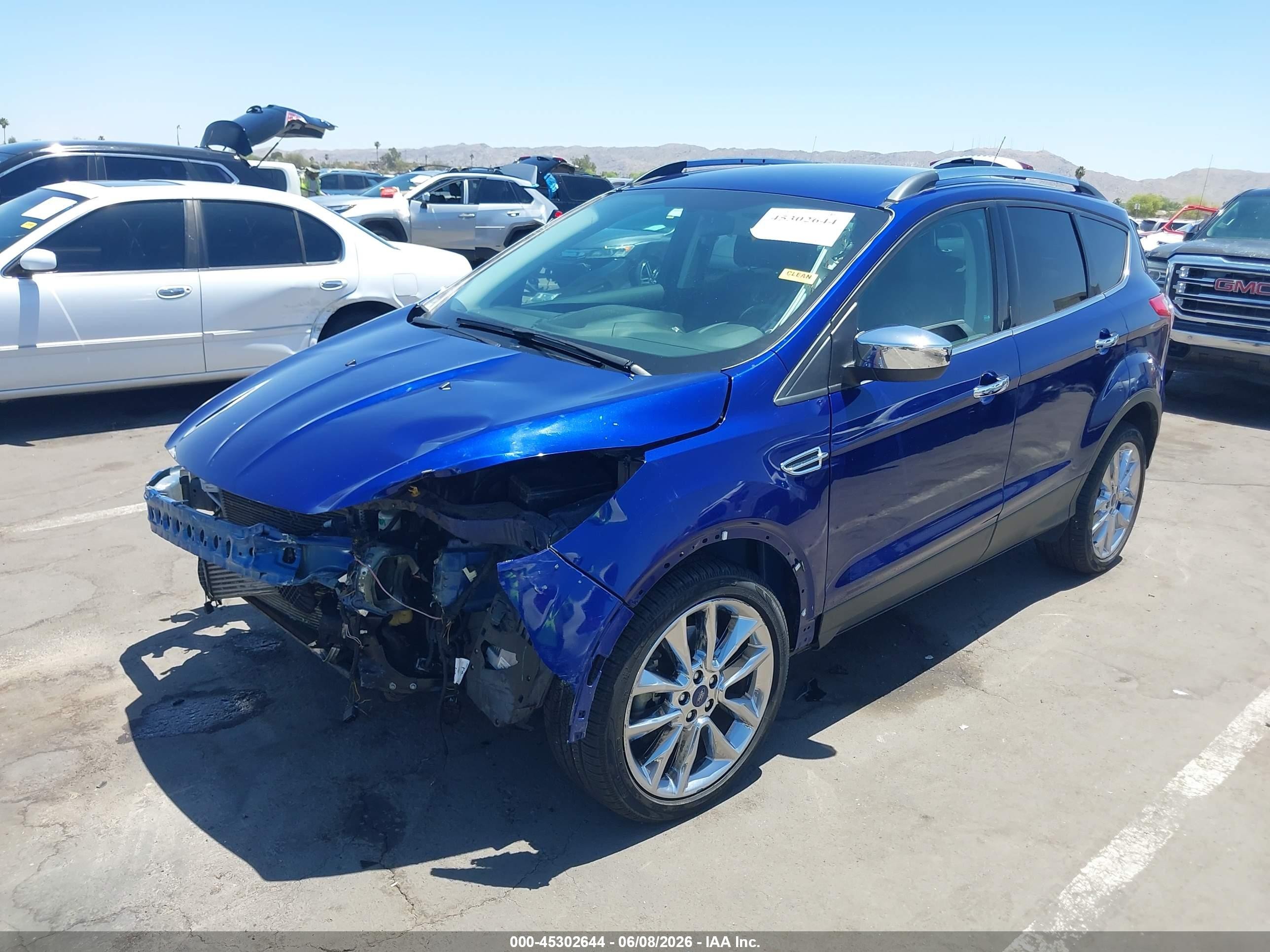 2014 Ford Escape Se Blue vin: 1FMCU0G95EUC74232