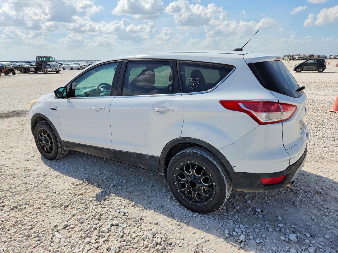2014 Ford Escape Se White vin: 1FMCU0G95EUD32940