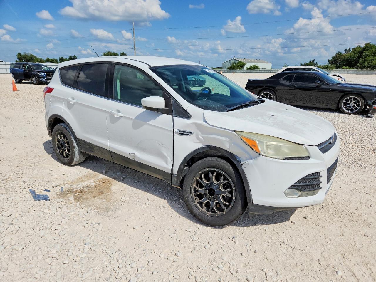 2014 Ford Escape Se White vin: 1FMCU0G95EUD32940
