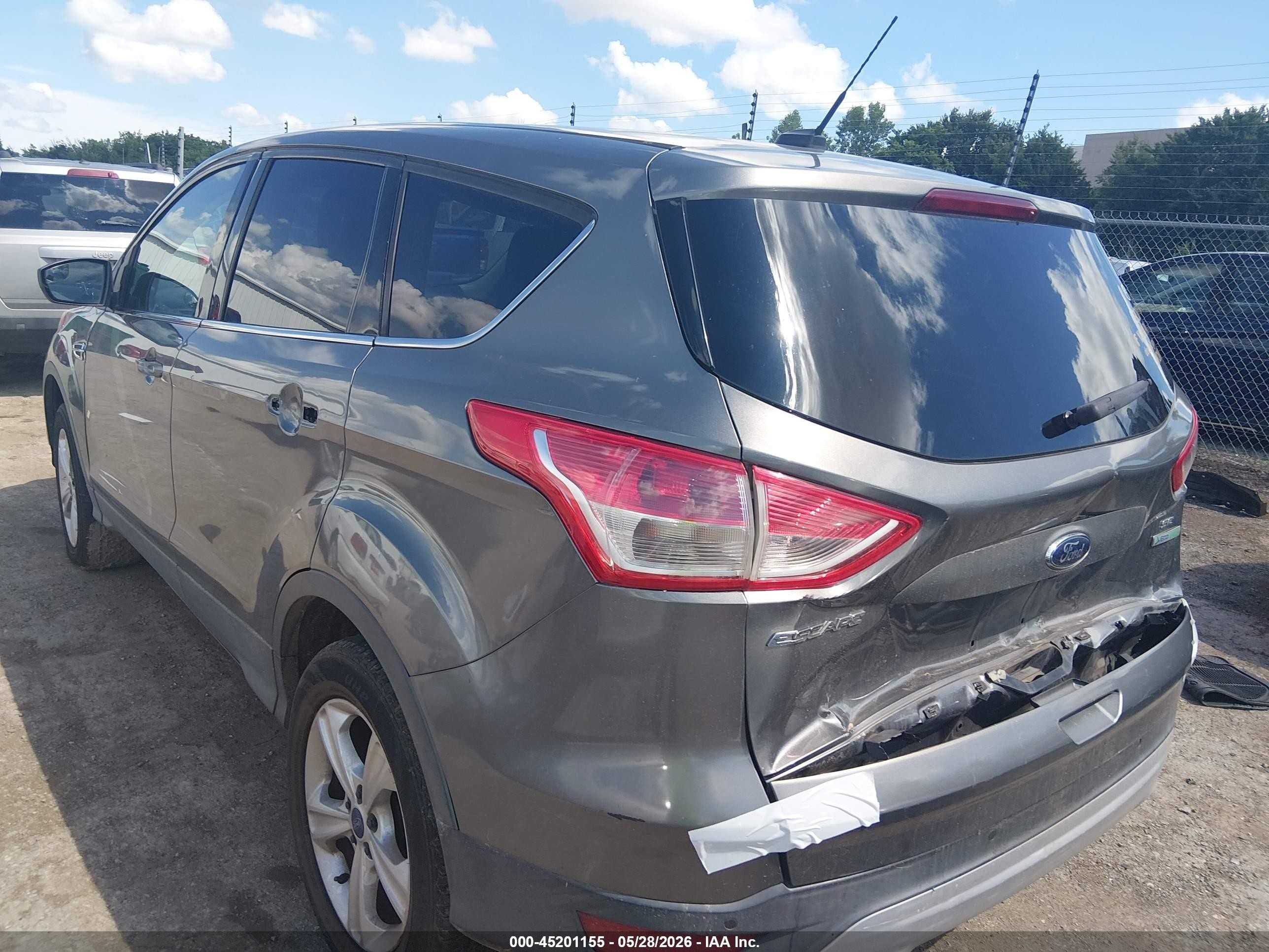 2014 Ford Escape Se Gray vin: 1FMCU0G95EUD73276