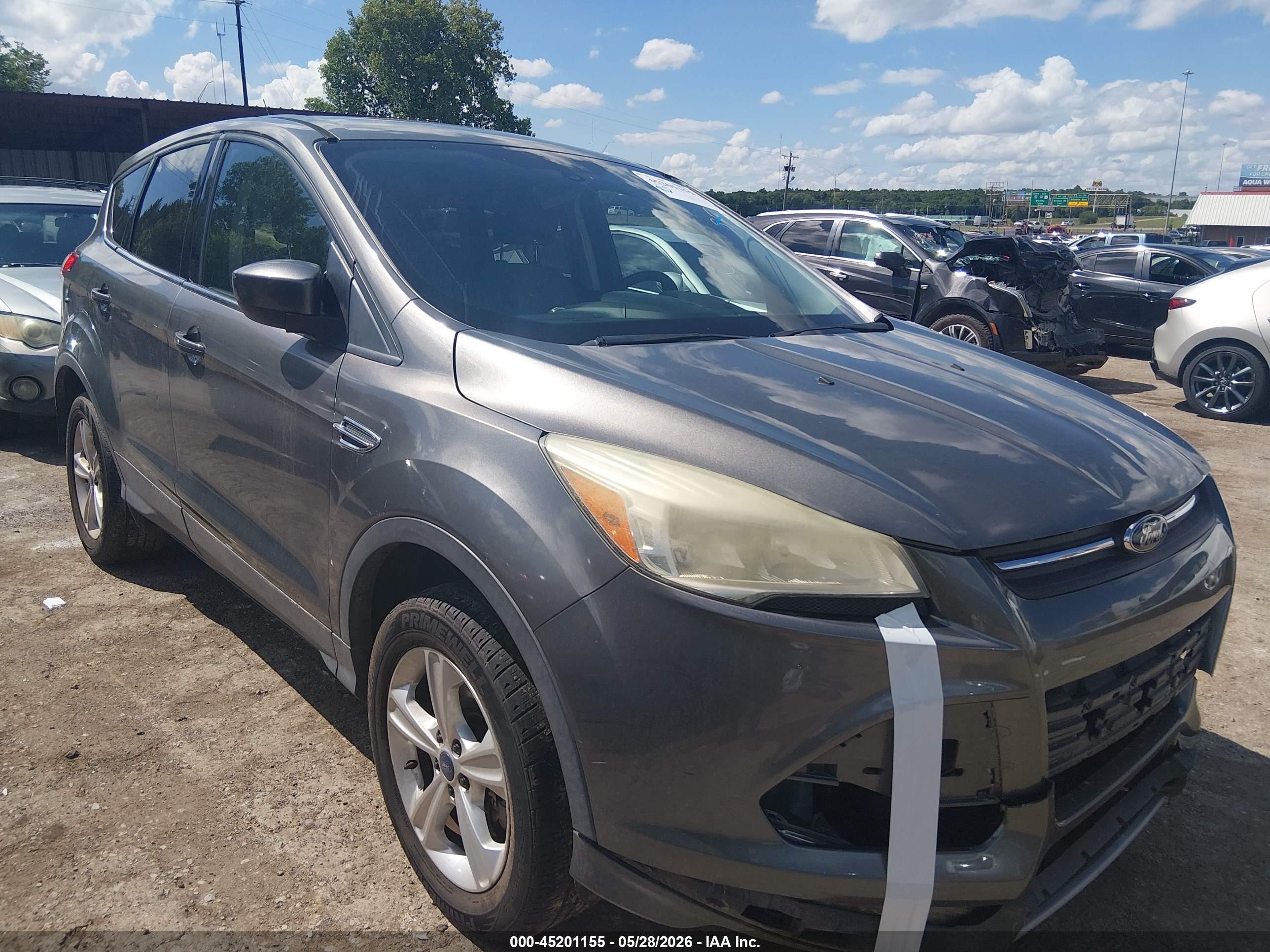 2014 Ford Escape Se Gray vin: 1FMCU0G95EUD73276