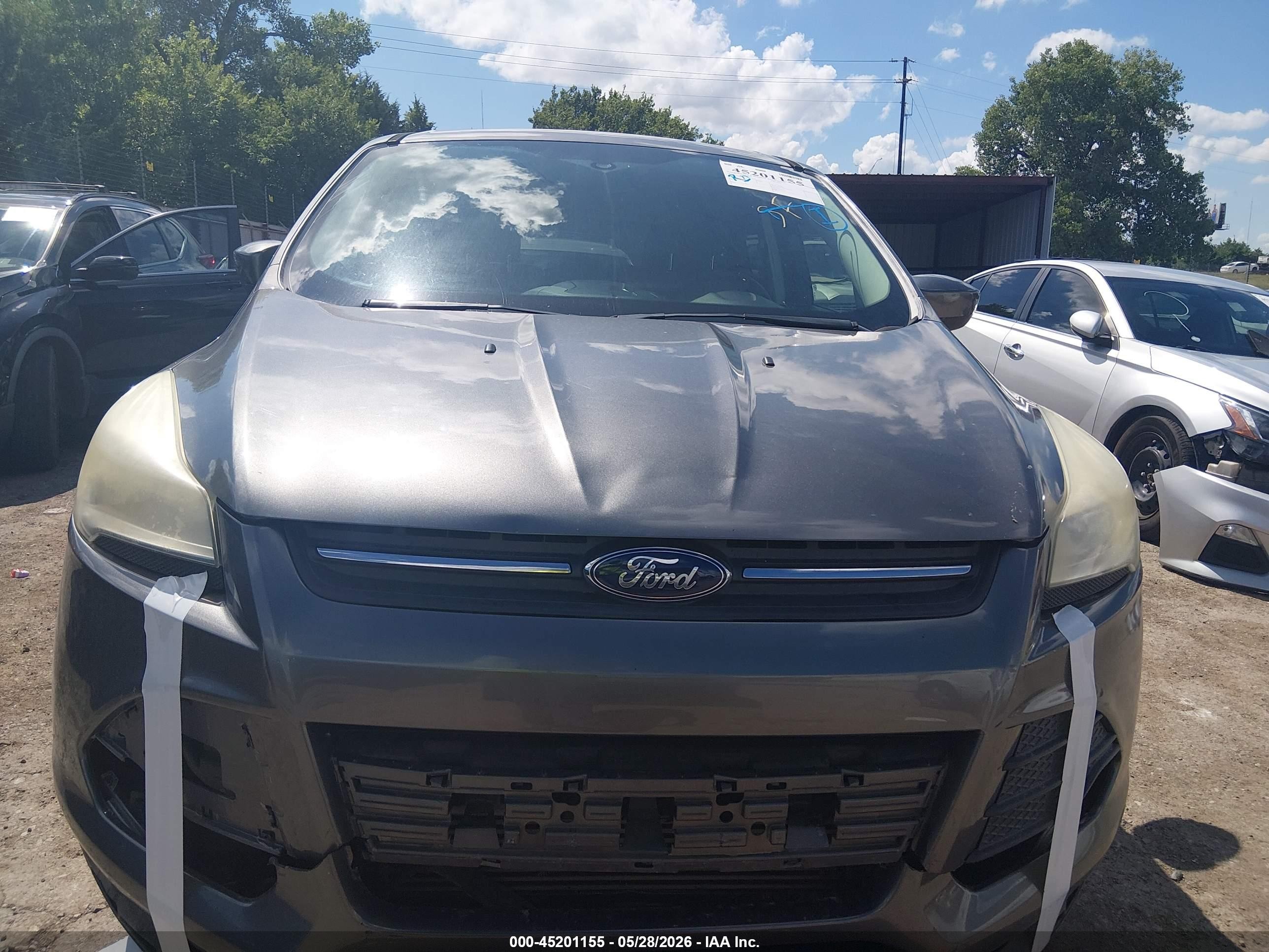 2014 Ford Escape Se Gray vin: 1FMCU0G95EUD73276