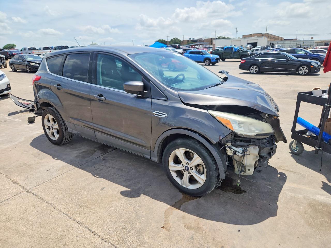 2015 Ford Escape Se Gray vin: 1FMCU0G95FUA10901