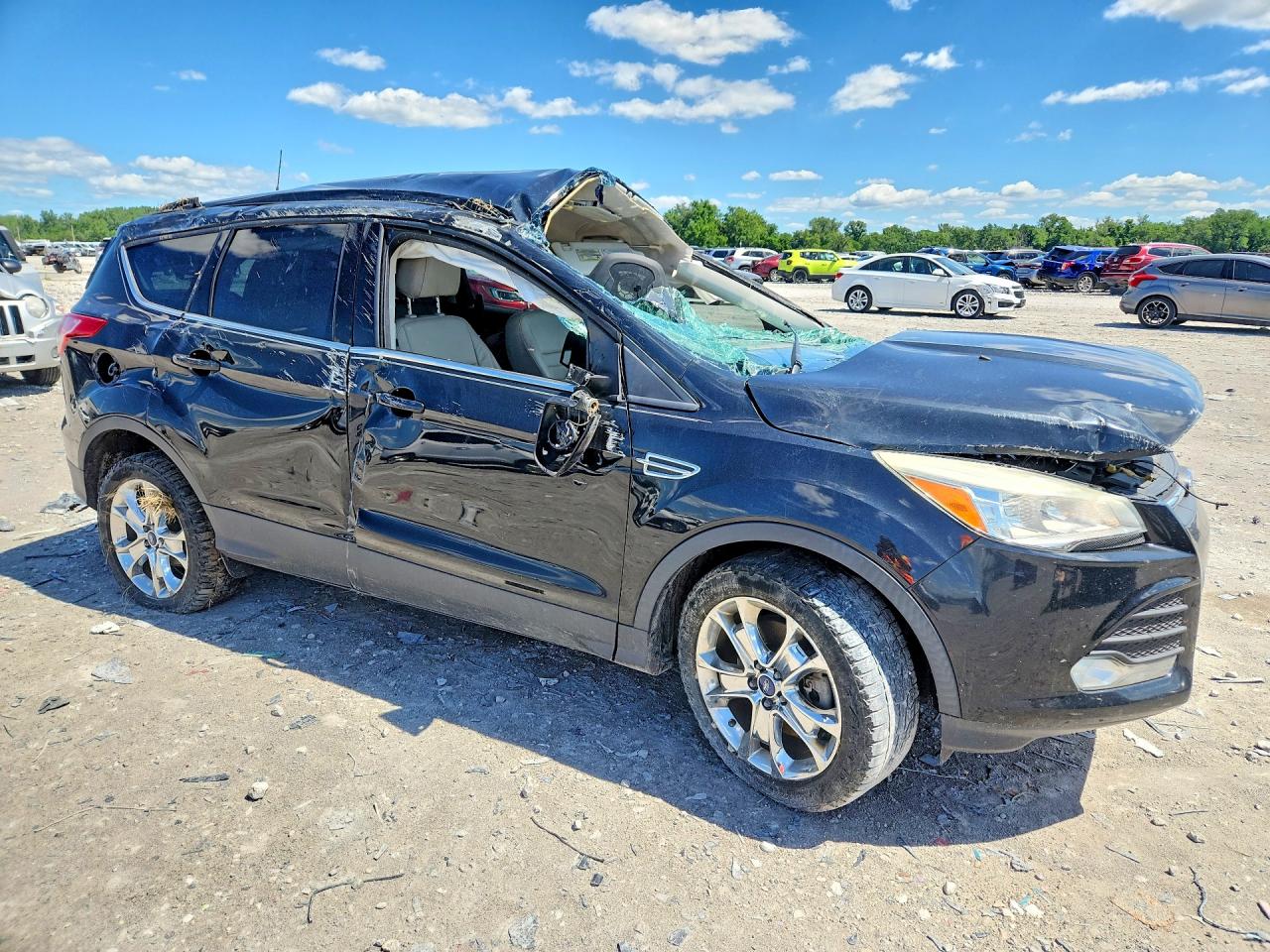 2015 Ford Escape Se Black vin: 1FMCU0G95FUA27696